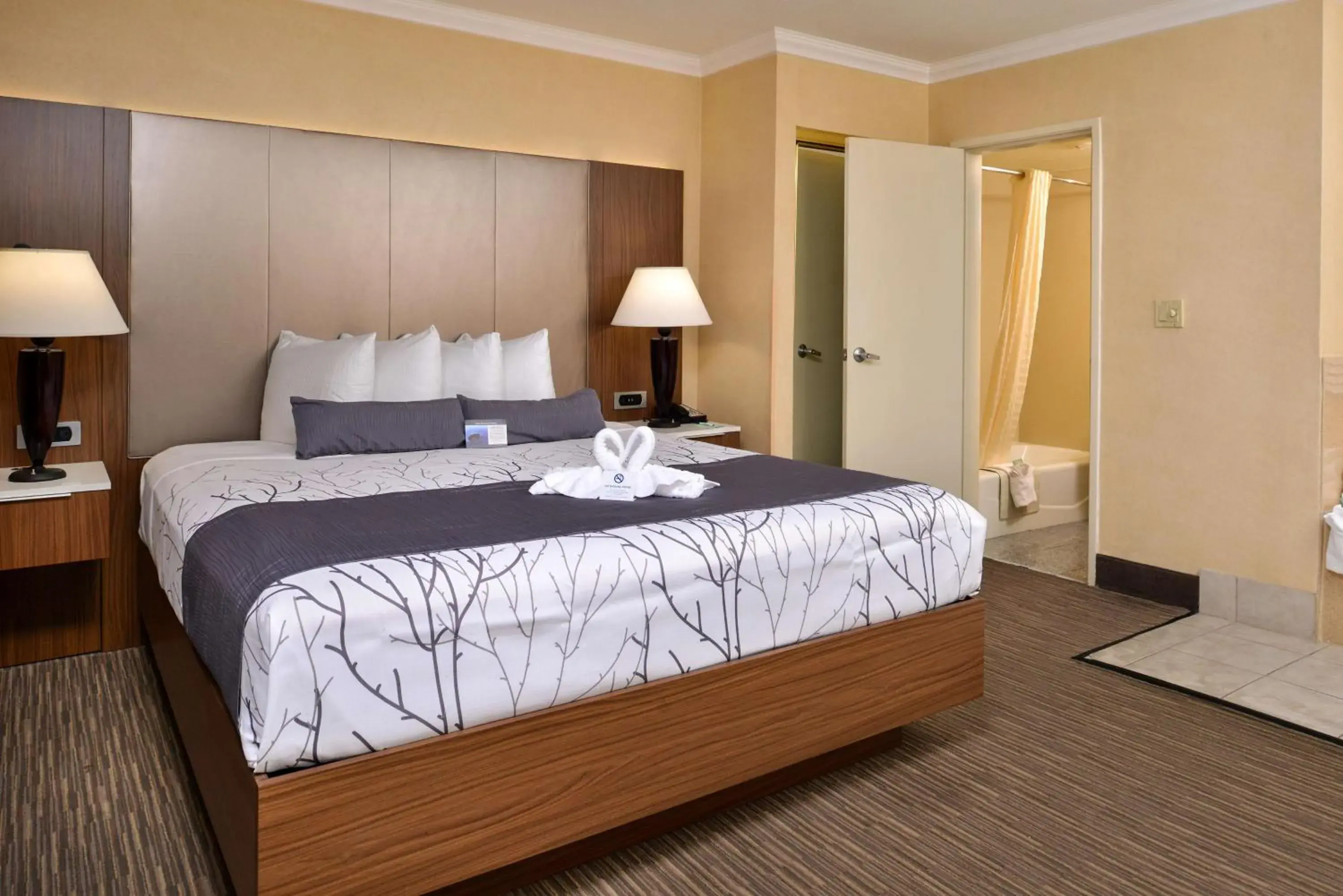 Photo of the whole room, Bed in Best Western Hollywood Plaza Inn Hotel - Hollywood Walk of Fame LA Photo of the whole room, Bed in Best Western Hollywood Plaza Inn Hotel - Hollywood Walk of Fame LA