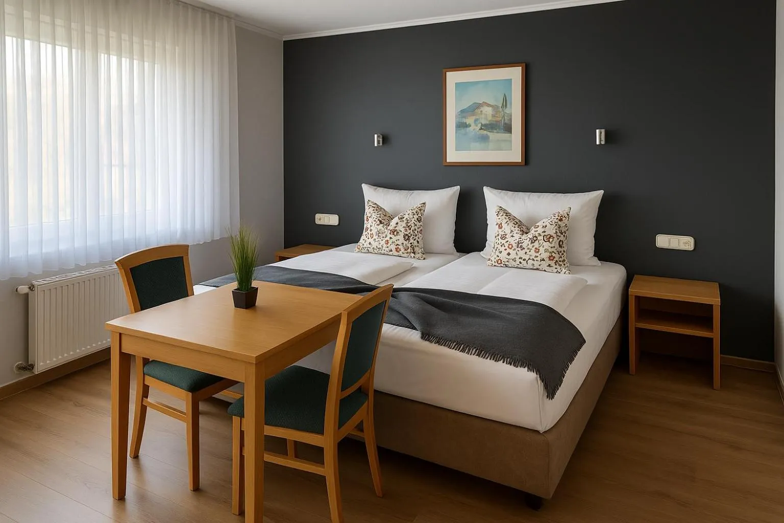 Photo of the whole room, Bed in Hotel Schultheiss Hameln