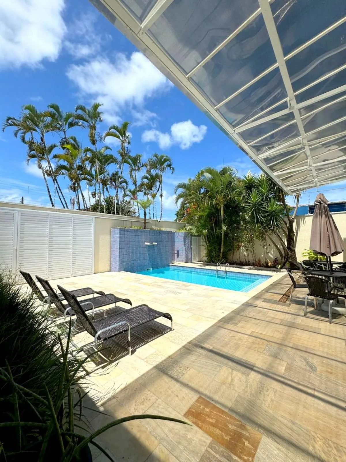 Pool view in Pousada Village Cozumel
