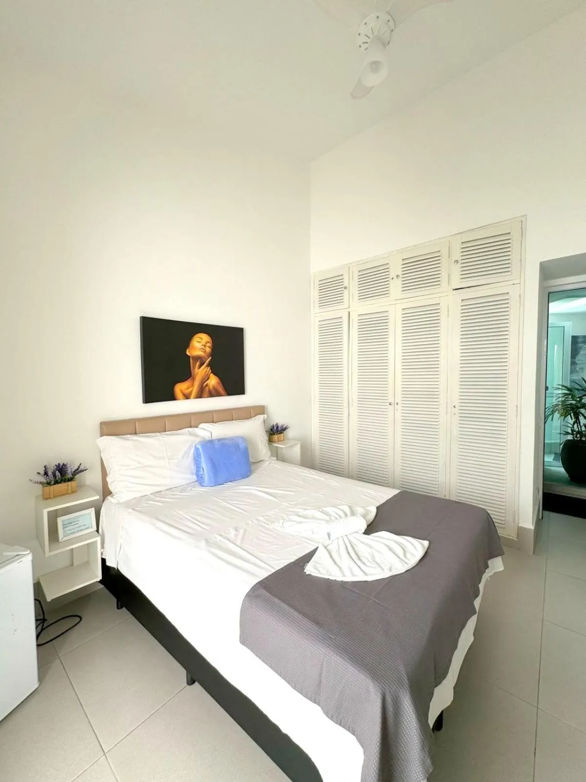 Bed in Pousada Village Cozumel