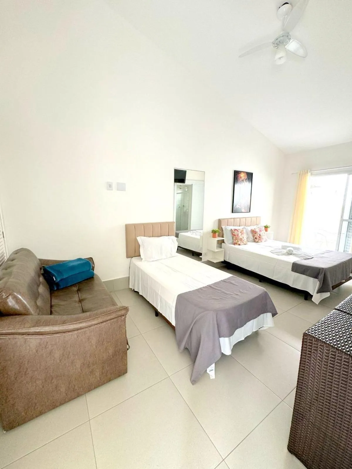 Bed in Pousada Village Cozumel