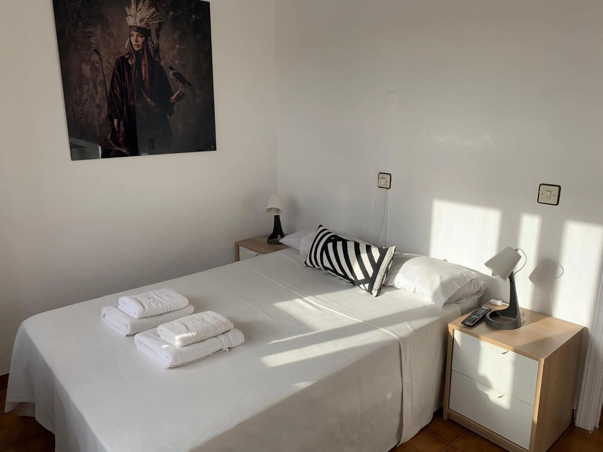 Bed in Hotel y Restaurante Puerta de Aranda