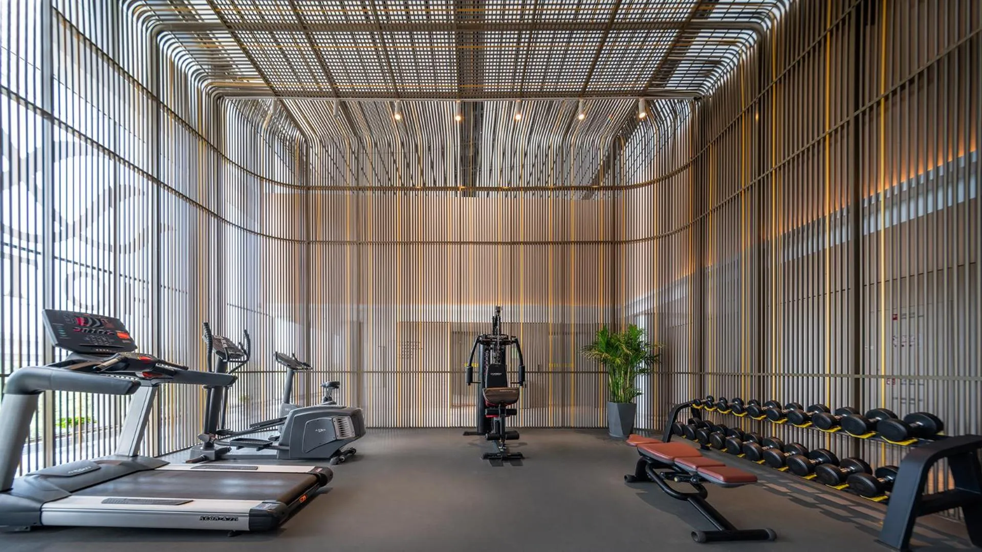 Fitness centre/facilities in Meichen Hotel 2nd Floor Terminal Building Beijing Daxing International Airport