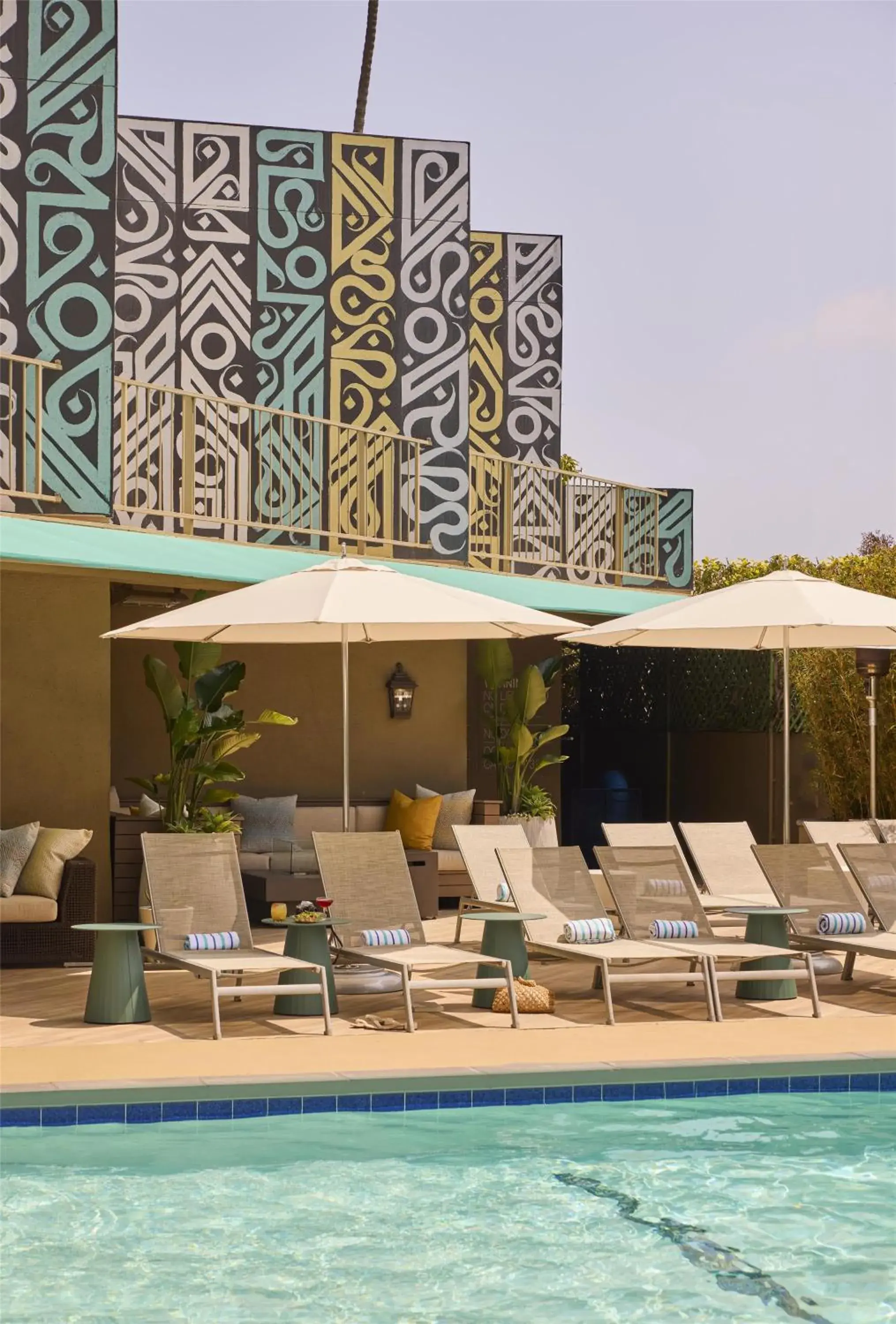 Swimming pool in Hyatt Centric Delfina Santa Monica Swimming pool in Hyatt Centric Delfina Santa Monica