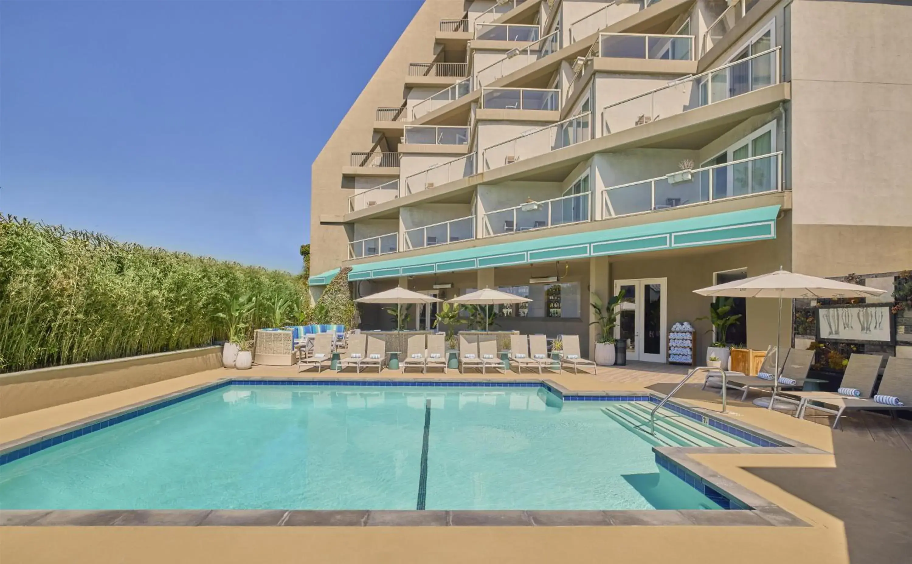 Swimming pool in Hyatt Centric Delfina Santa Monica Swimming pool in Hyatt Centric Delfina Santa Monica