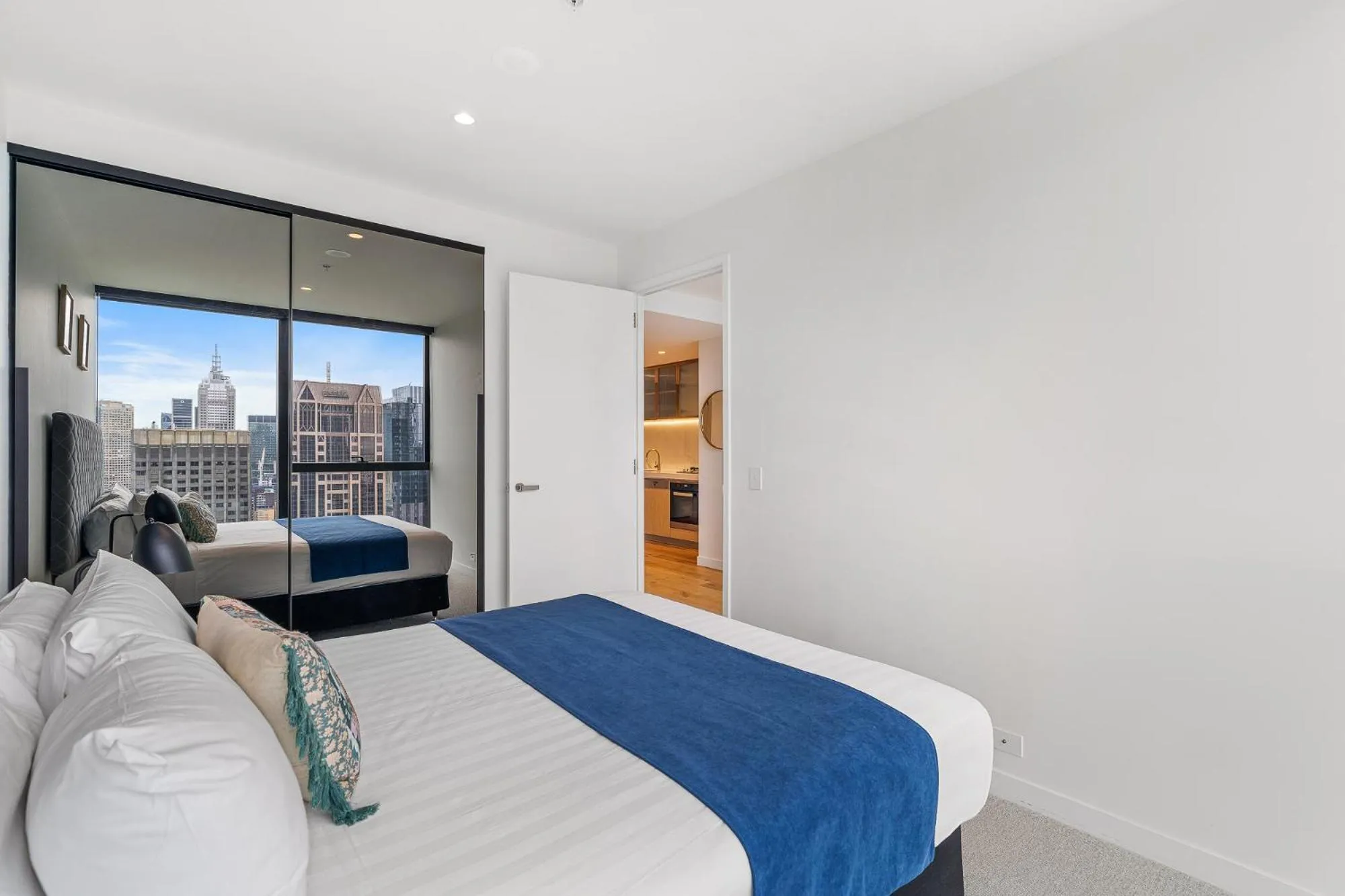 Bed in Collins House Apartments by CLLIX