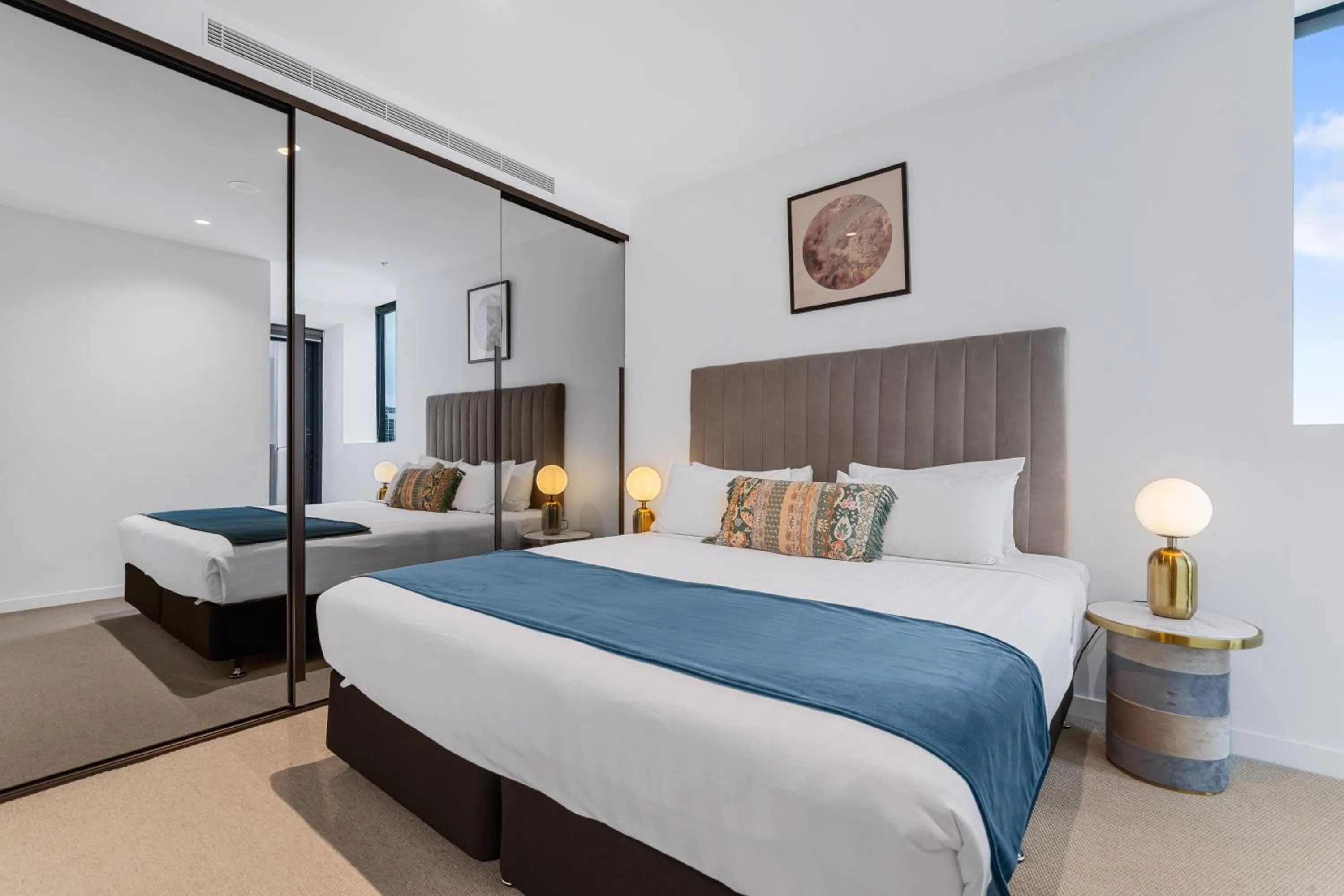 Bed in Collins House Apartments by CLLIX