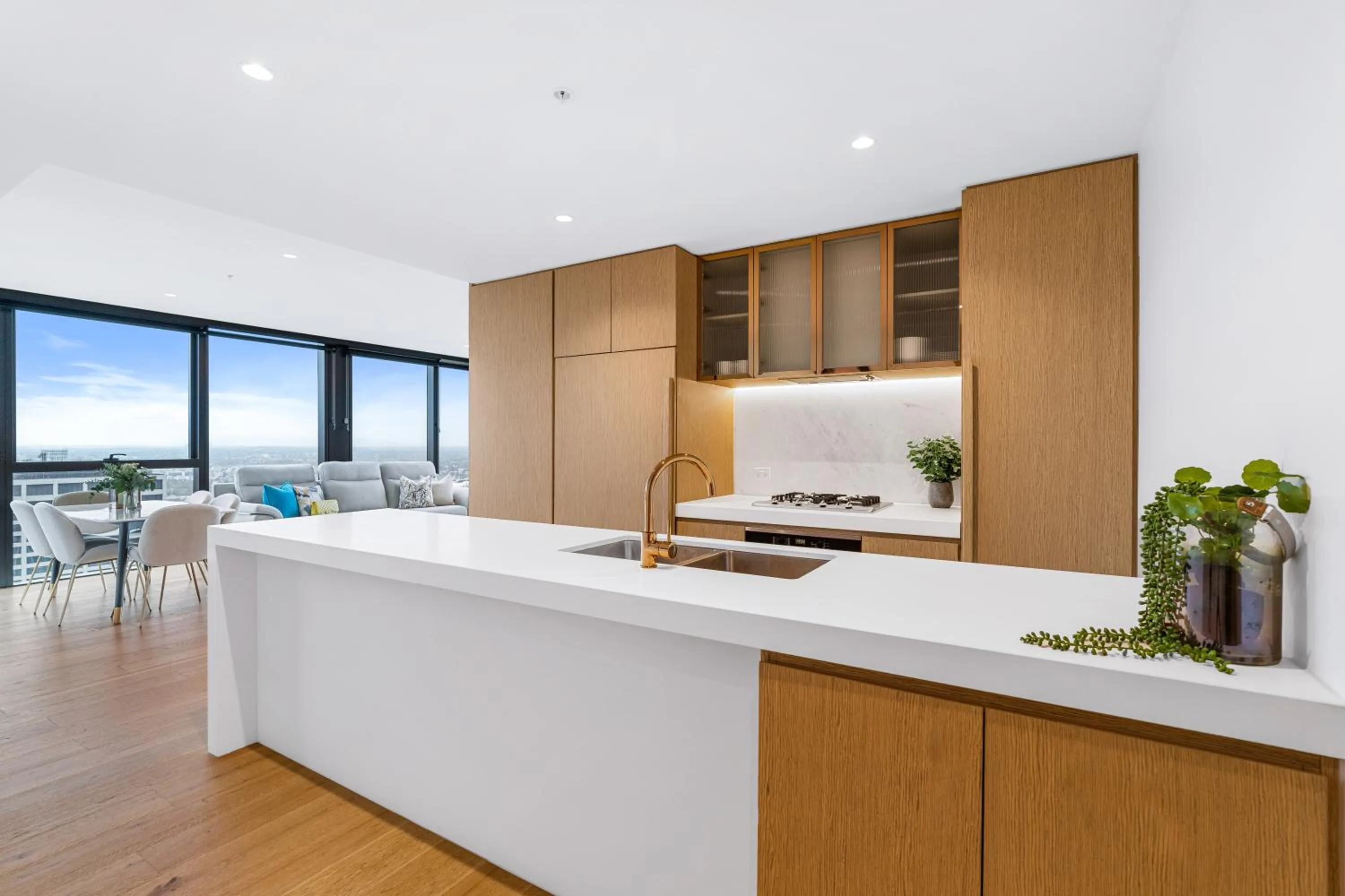 Kitchen or kitchenette in Collins House Apartments by CLLIX