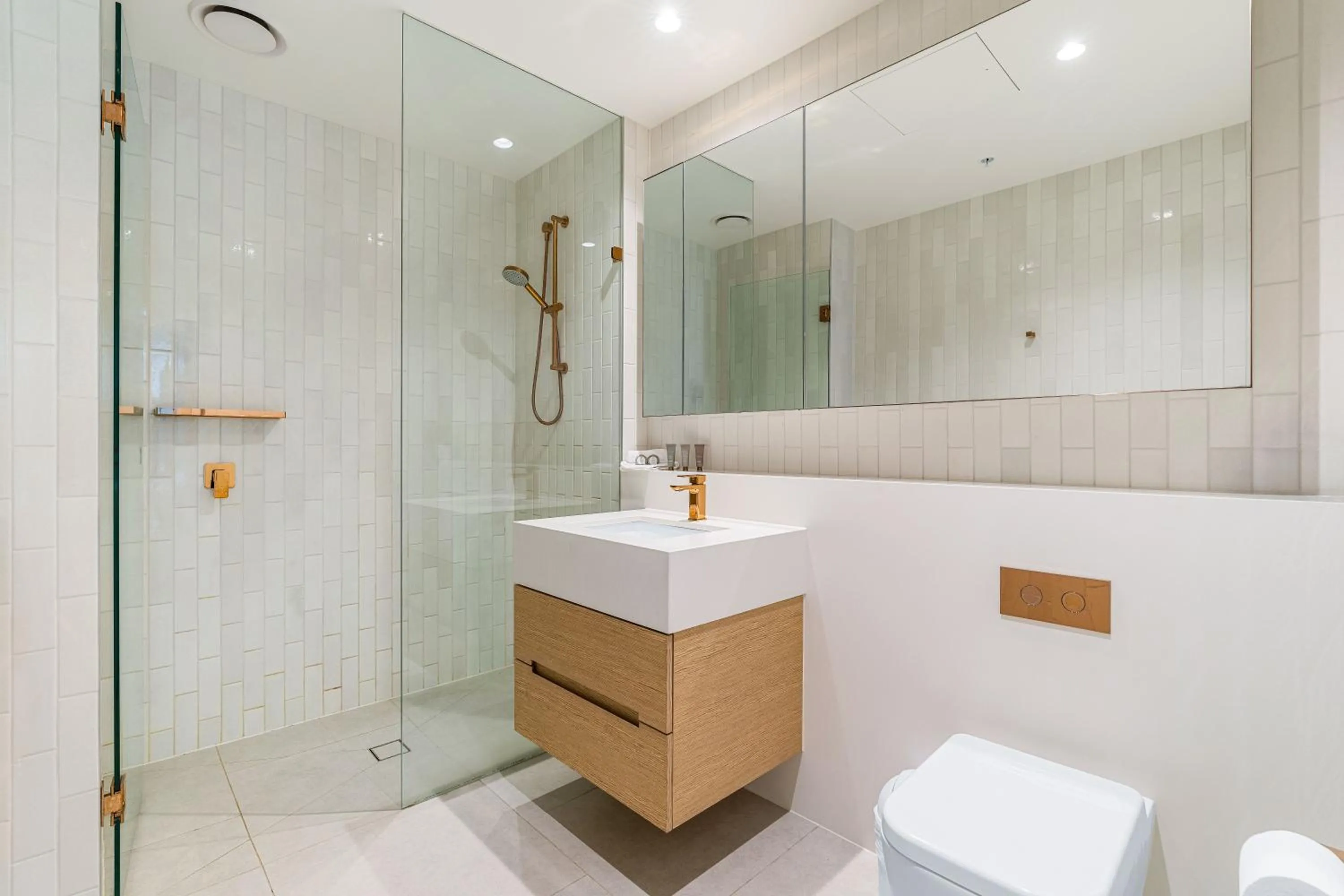 Shower in Collins House Apartments by CLLIX