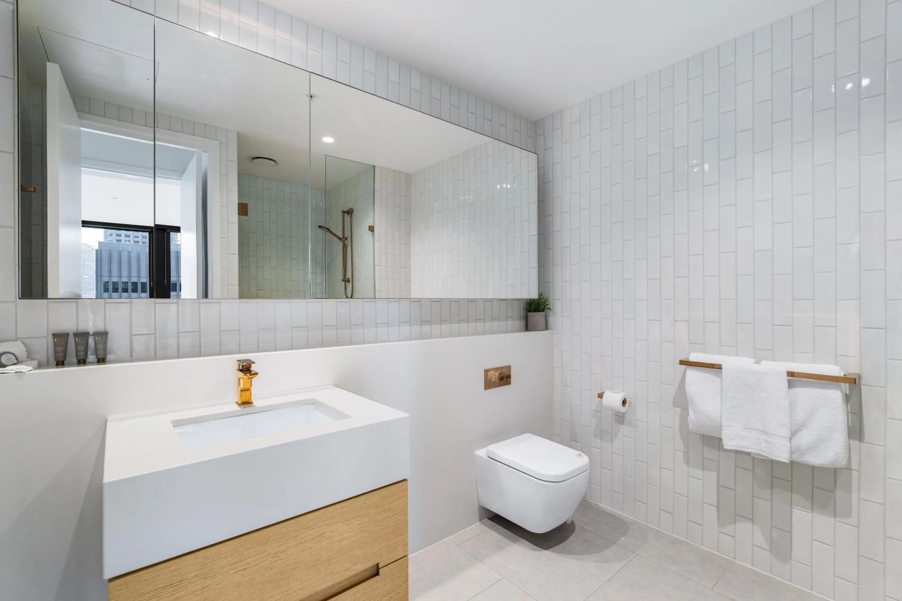 Shower in Collins House Apartments by CLLIX