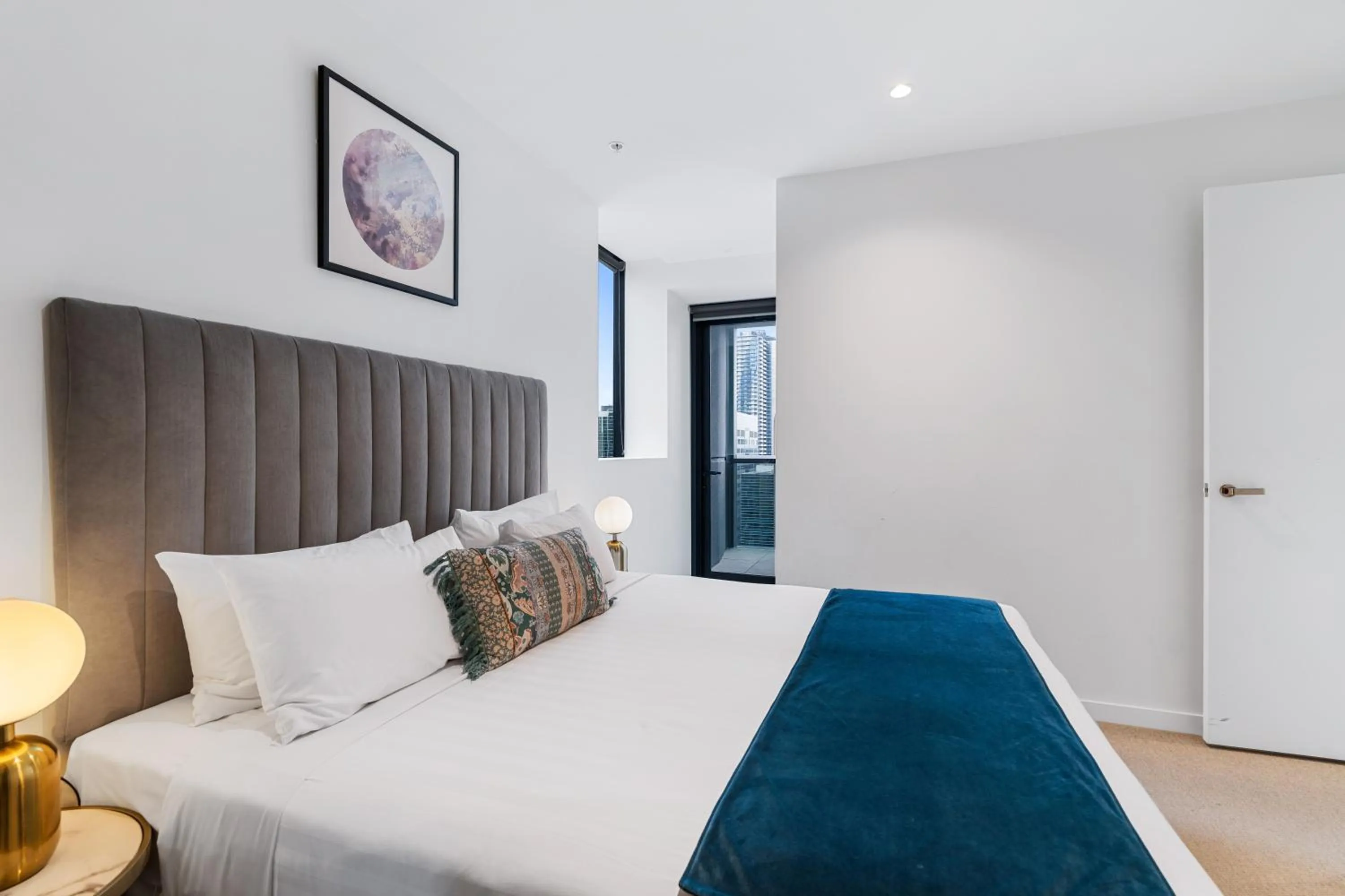 Bed in Collins House Apartments by CLLIX