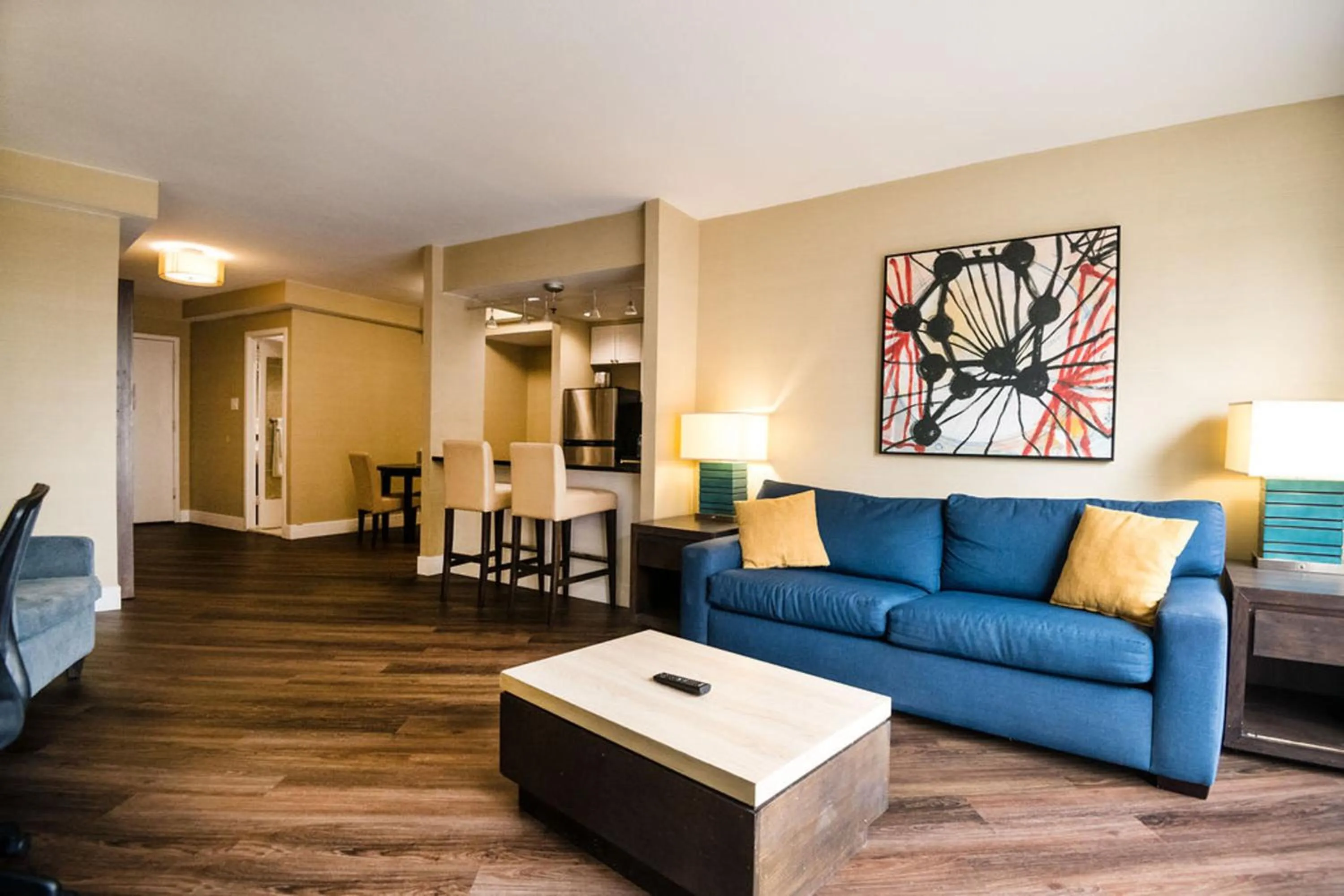 Seating area in The Windsor Suites