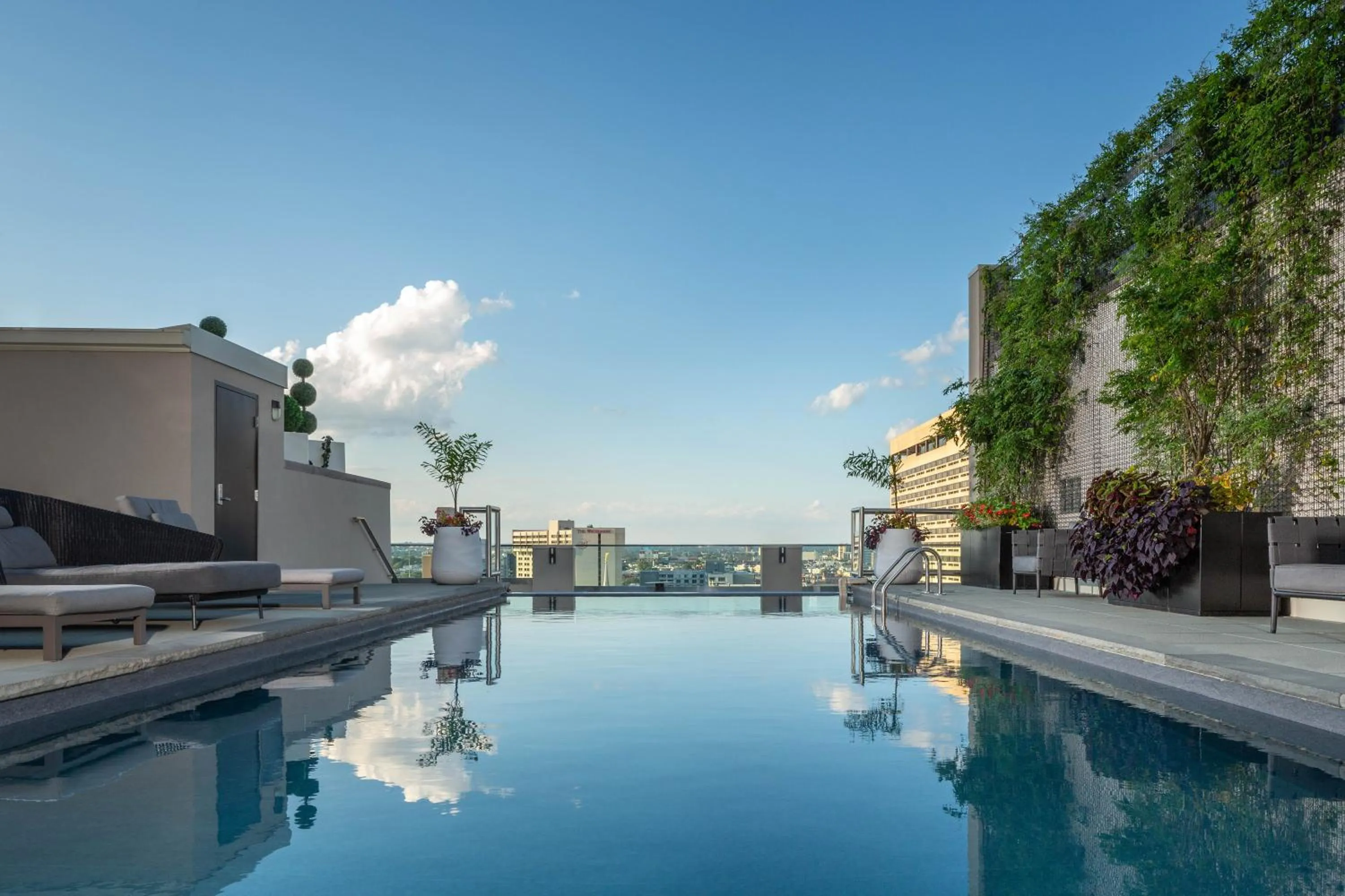 Pool view in The Windsor Suites