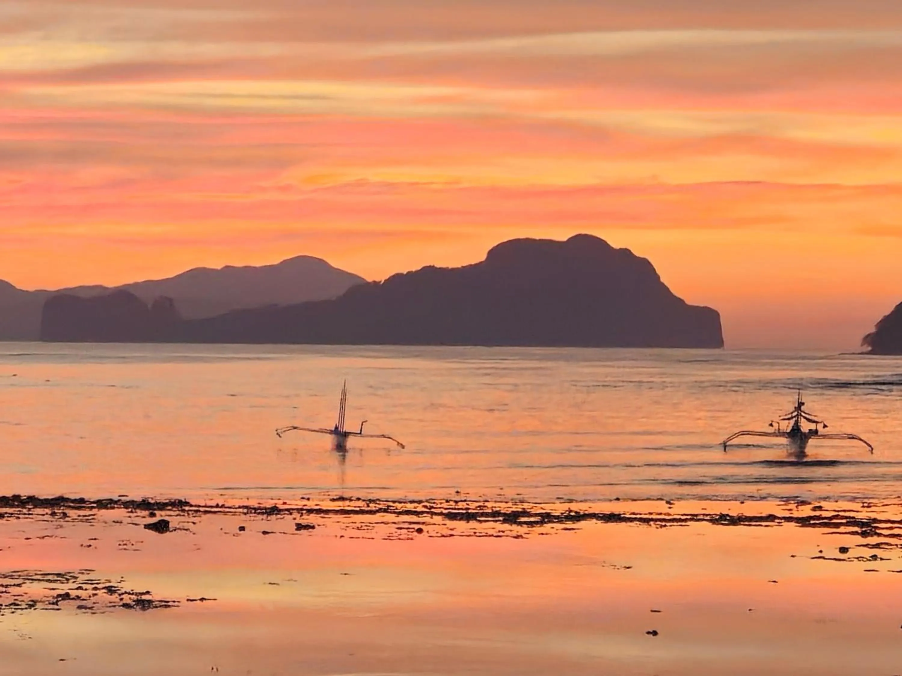 Sunset in Angel Nido Resort