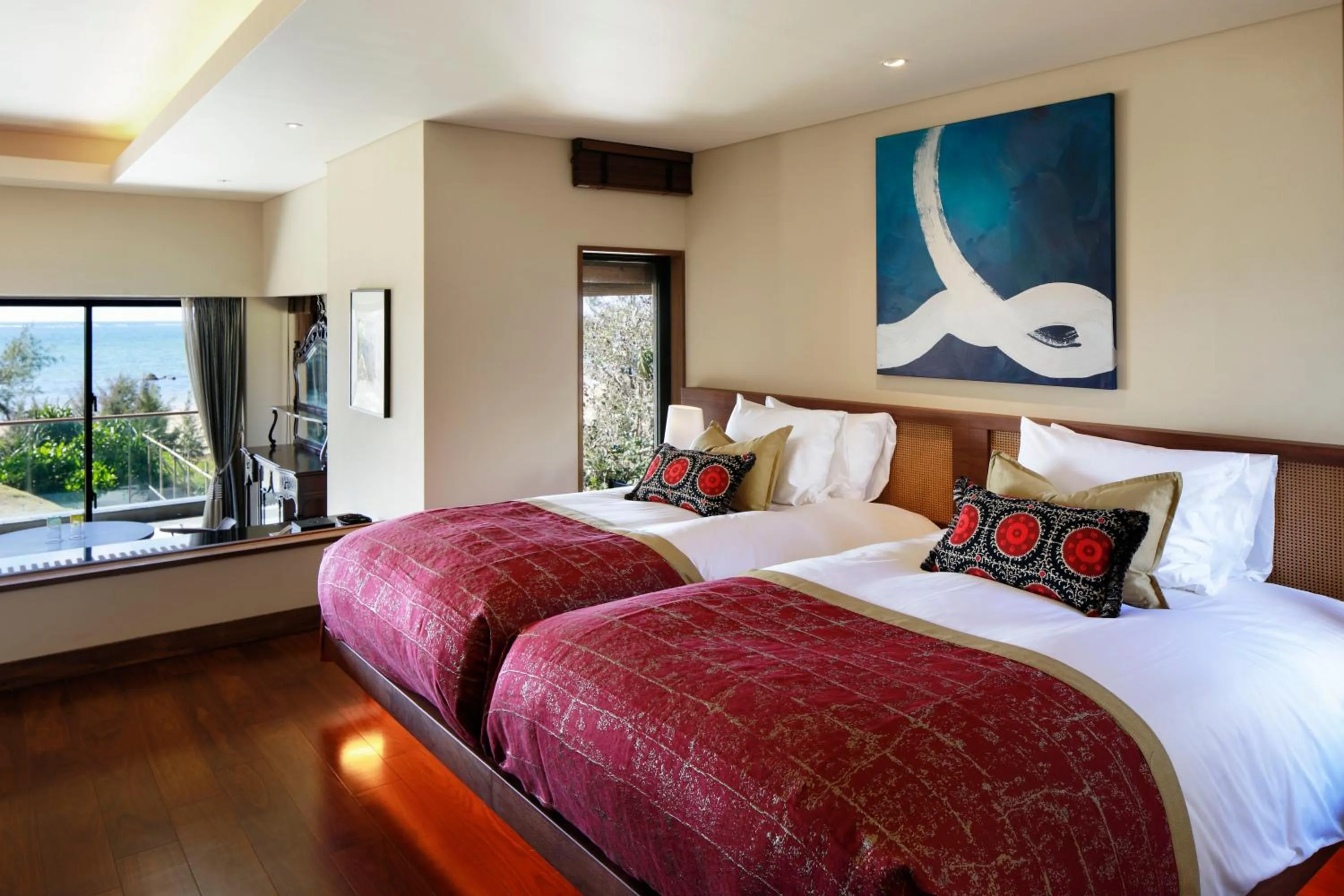 Photo of the whole room, Bed in THE HIRAMATSU HOTELS & RESORTS GINOZA OKINAWA