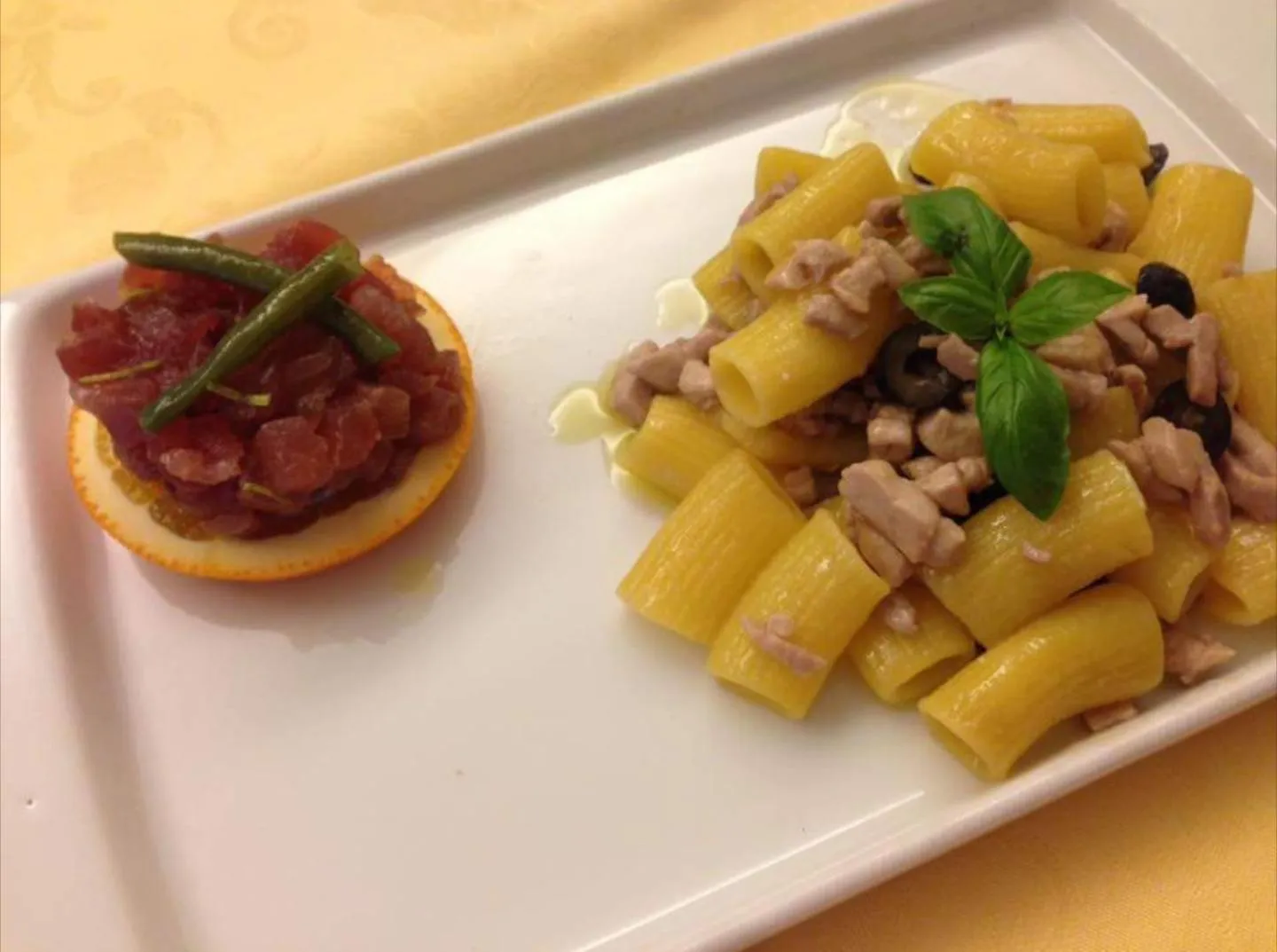 Food close-up in Hotel Piroga Padova