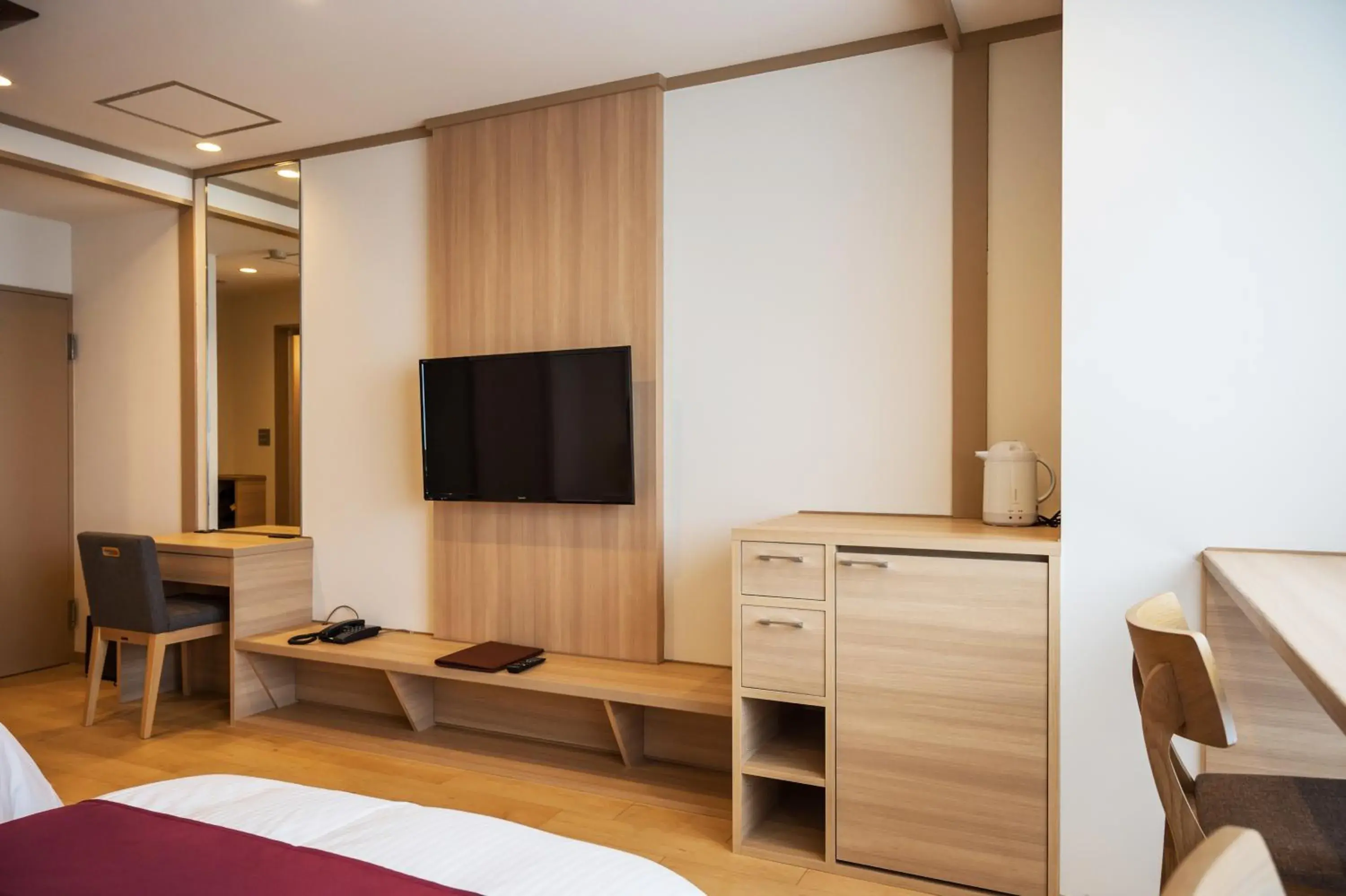 Bed in Oarai Hotel Annex Gyoraian Bed in Oarai Hotel Annex Gyoraian