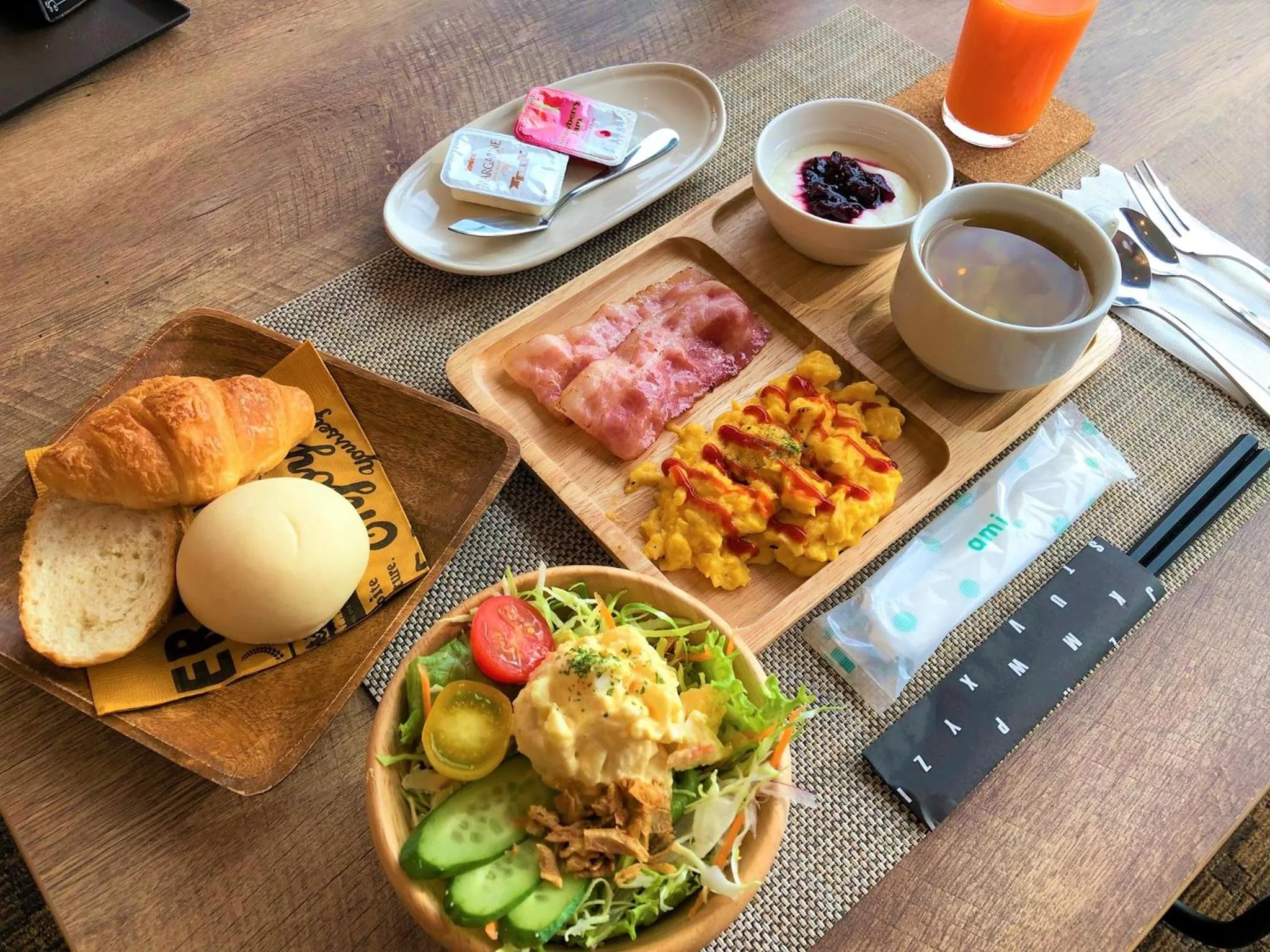 Breakfast in Oarai Hotel Annex Gyoraian