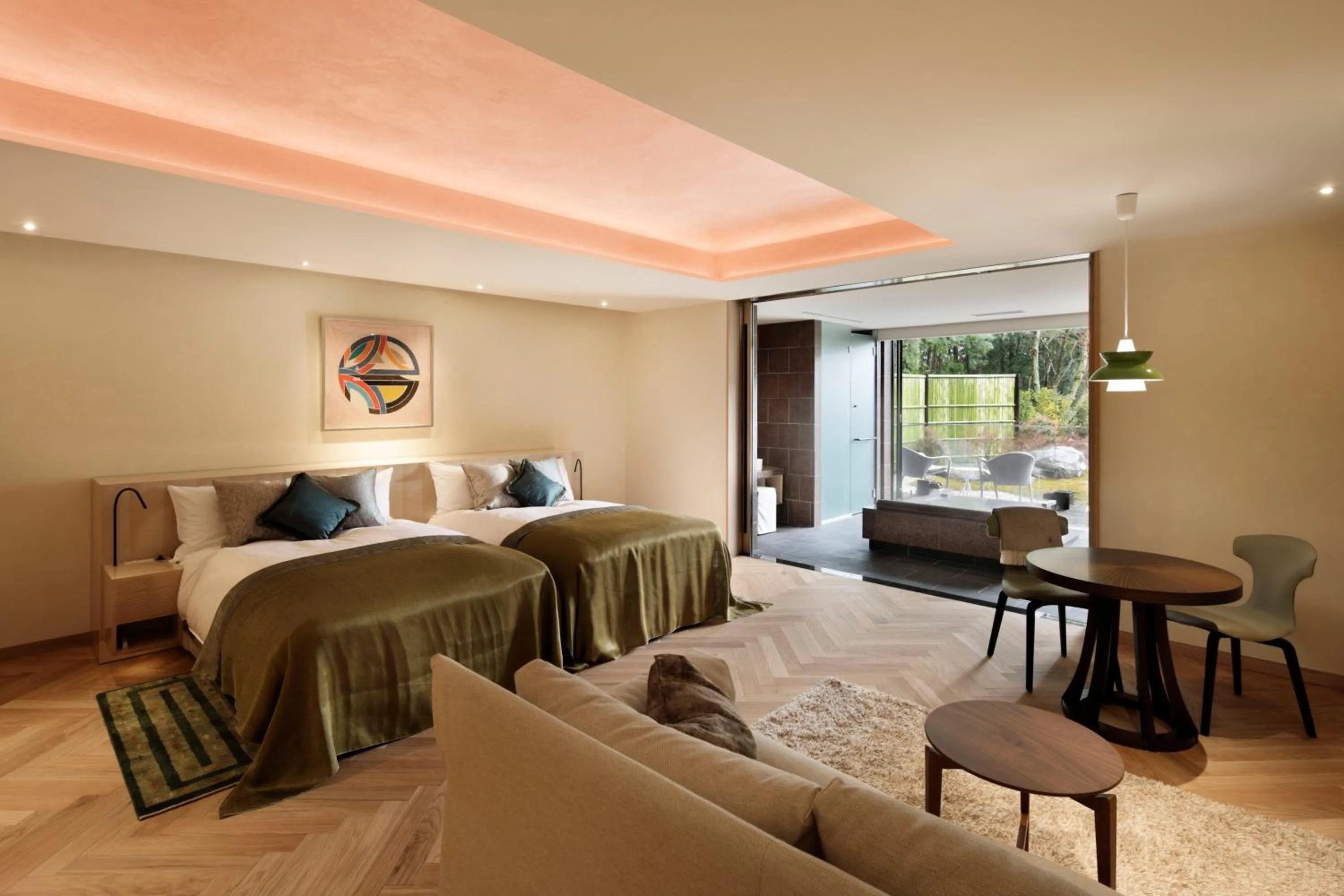 Photo of the whole room, Bed in THE HIRAMATSU HOTELS & RESORTS SENGOKUHARA HAKONE