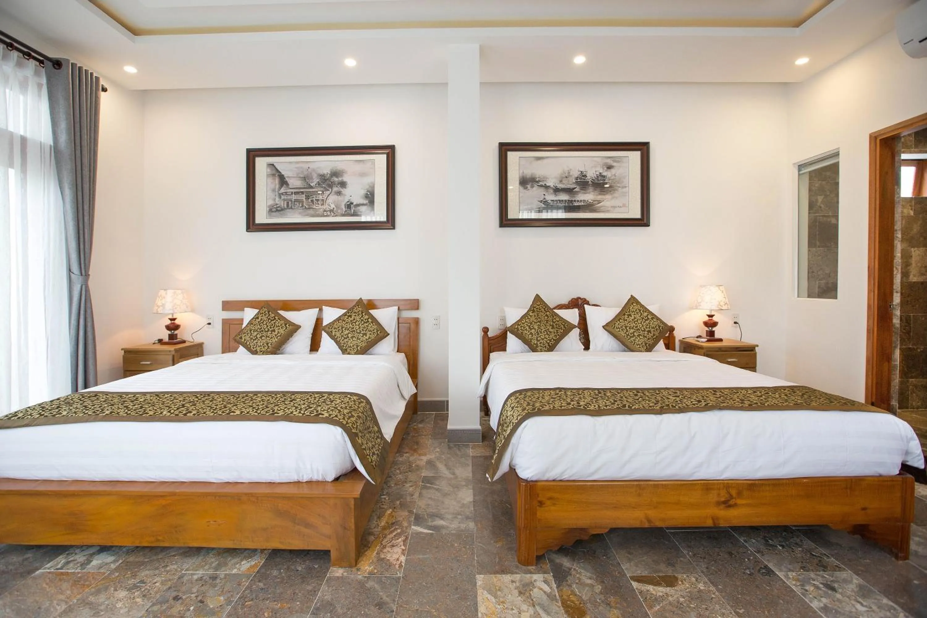 Bed in Lan Uyen Homestay - Hoi An