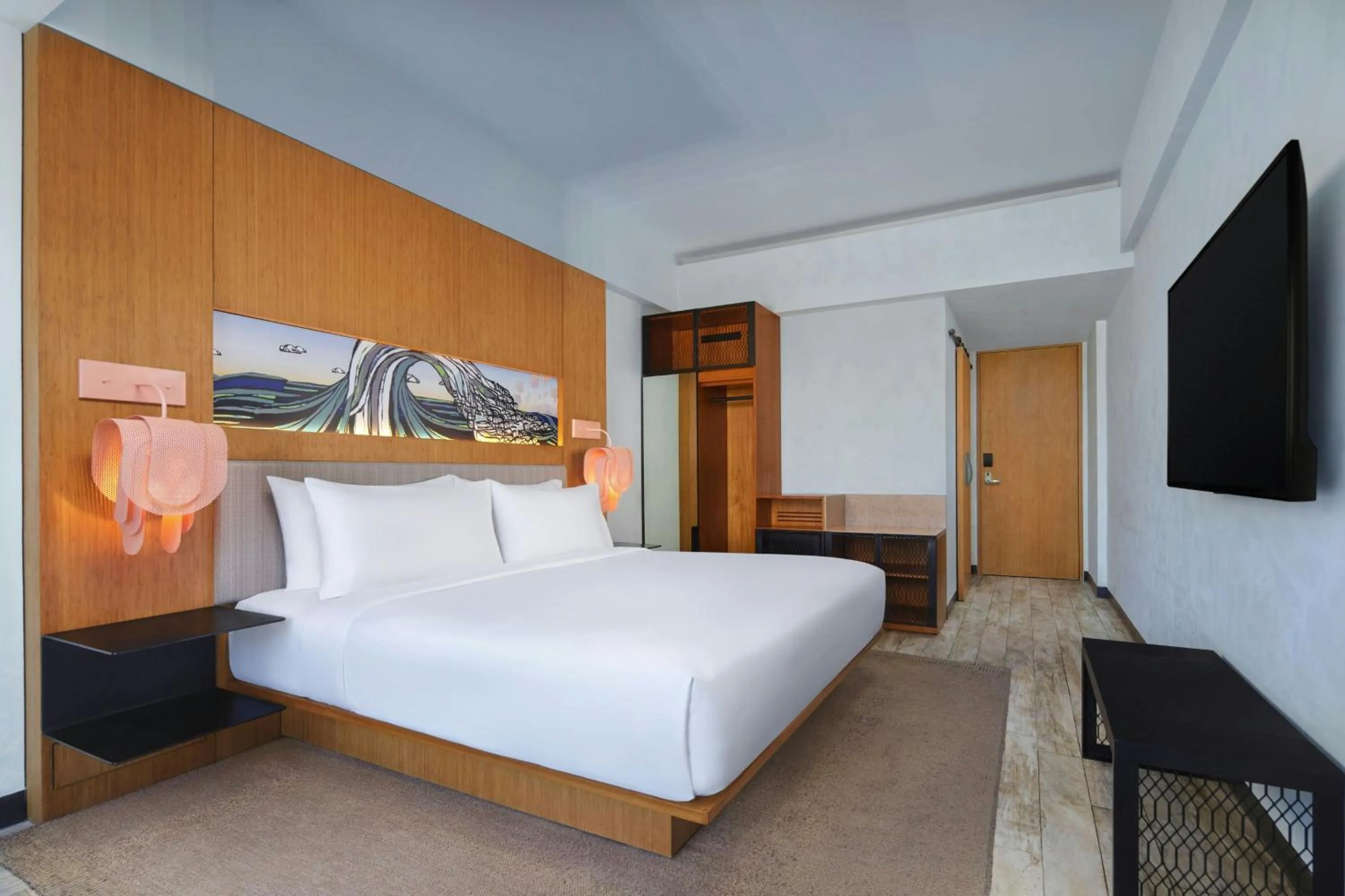 Photo of the whole room, Bed in Aloft Bali Seminyak