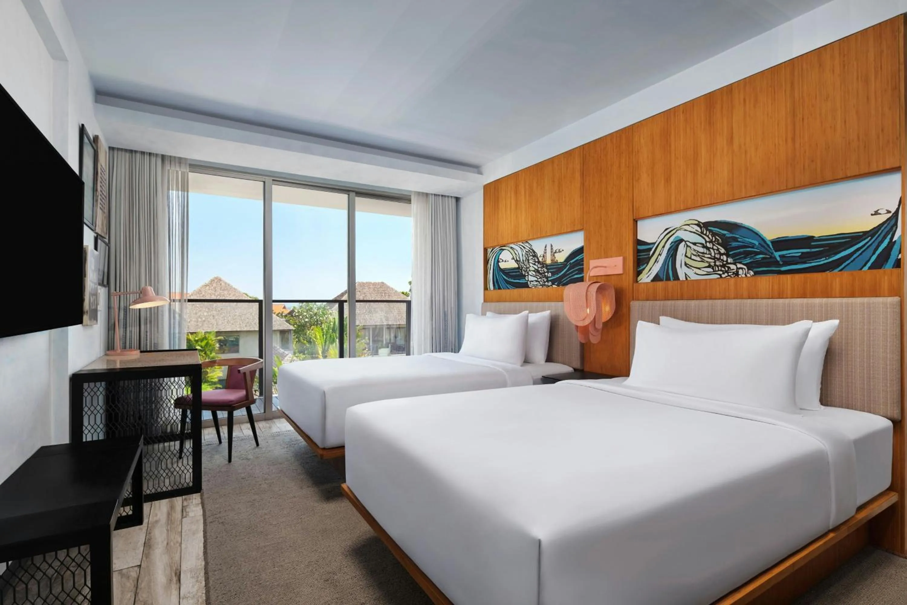 Photo of the whole room, Bed in Aloft Bali Seminyak