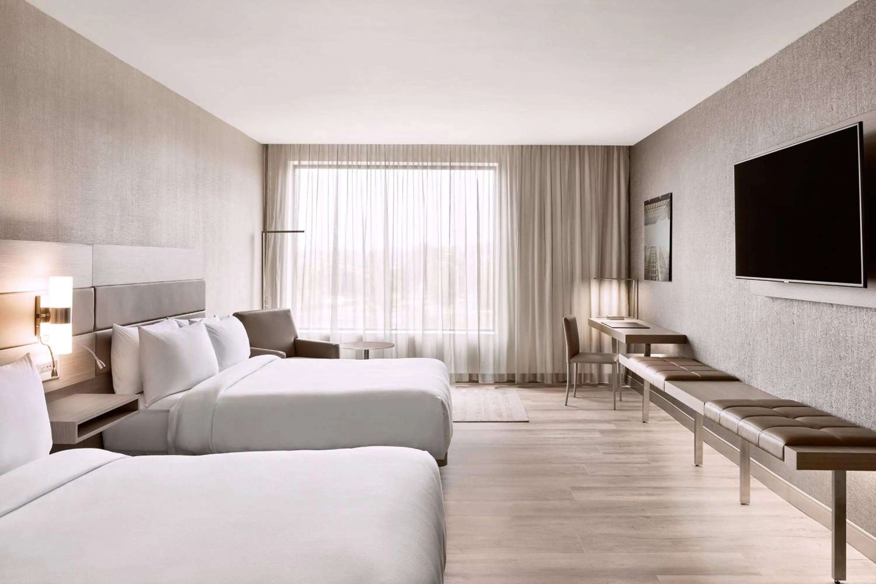 Photo of the whole room, Bed in AC Hotel by Marriott Bridgewater