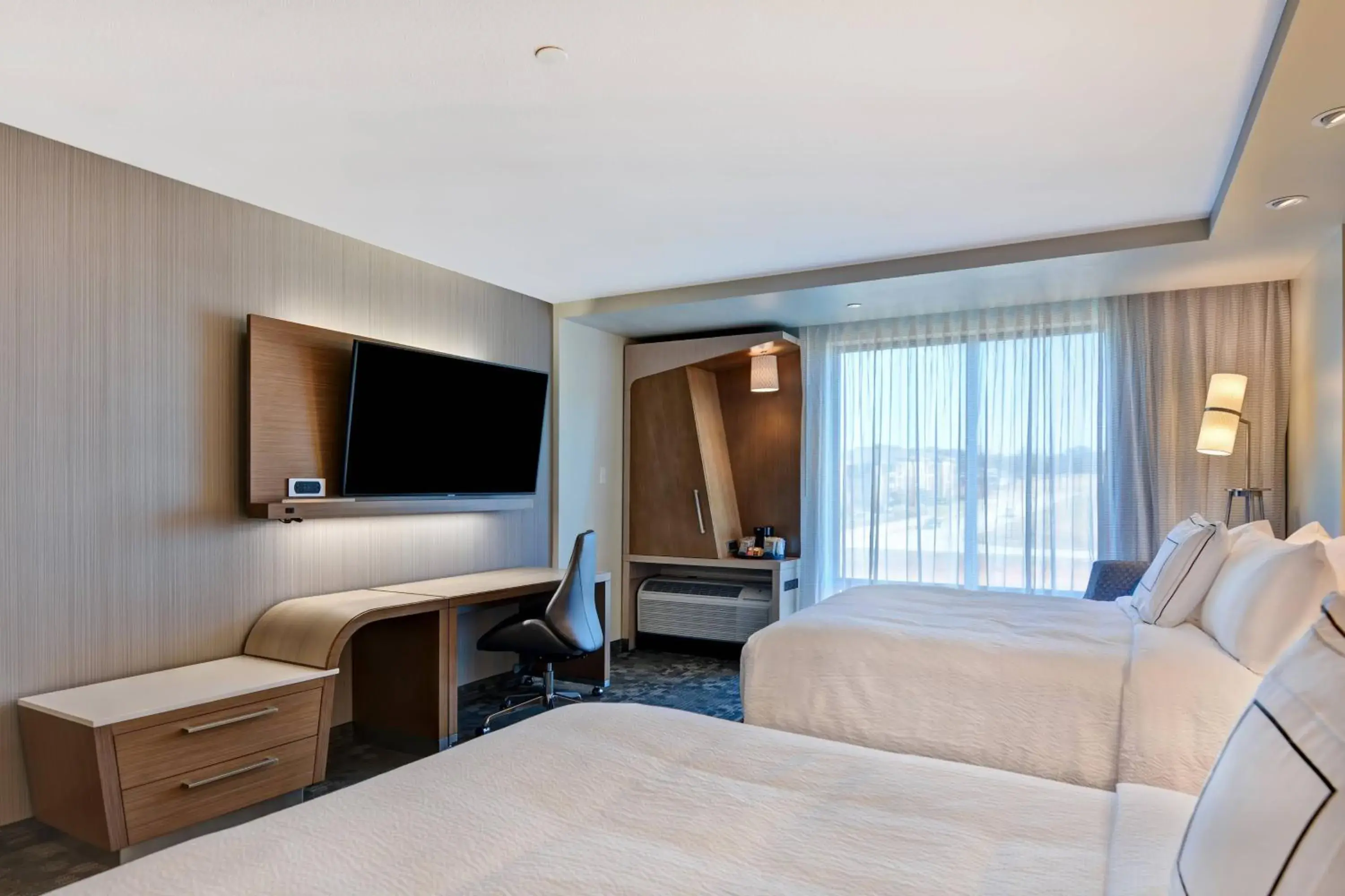 Queen Room with Two Queen Beds - Hearing Accessible in Courtyard by Marriott Bentonville Rogers Promenade Queen Room with Two Queen Beds - Hearing Accessible in Courtyard by Marriott Bentonville Rogers Promenade