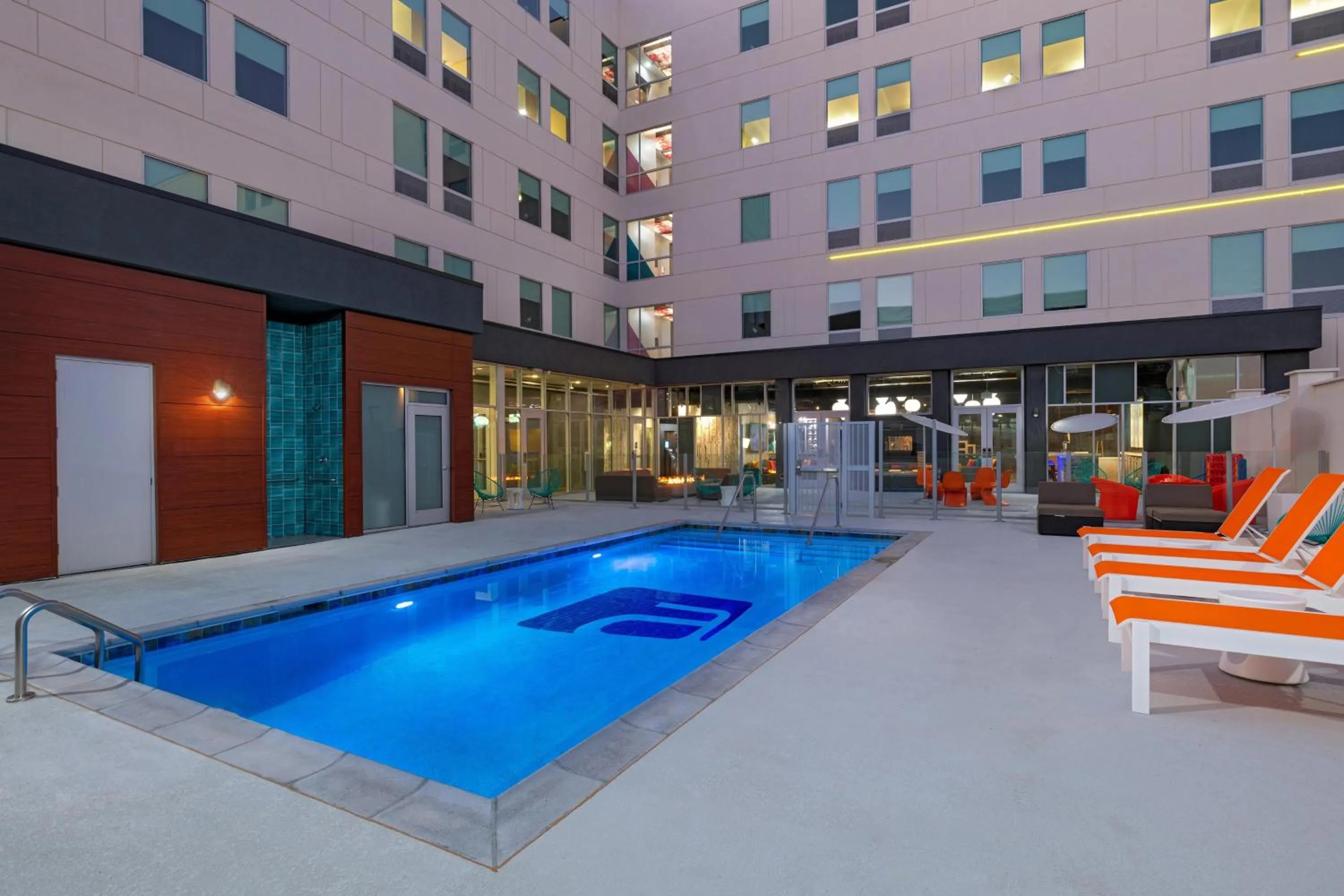Swimming pool in Aloft Waco Downtown