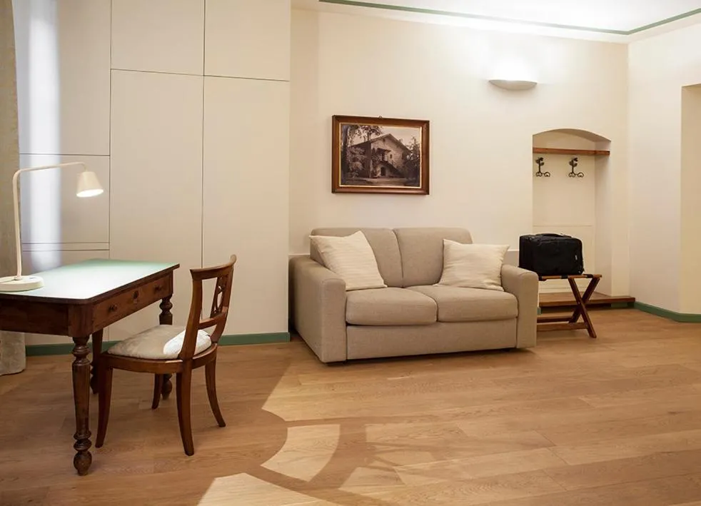 Seating area in Borromeo Rooms Bed & Living
