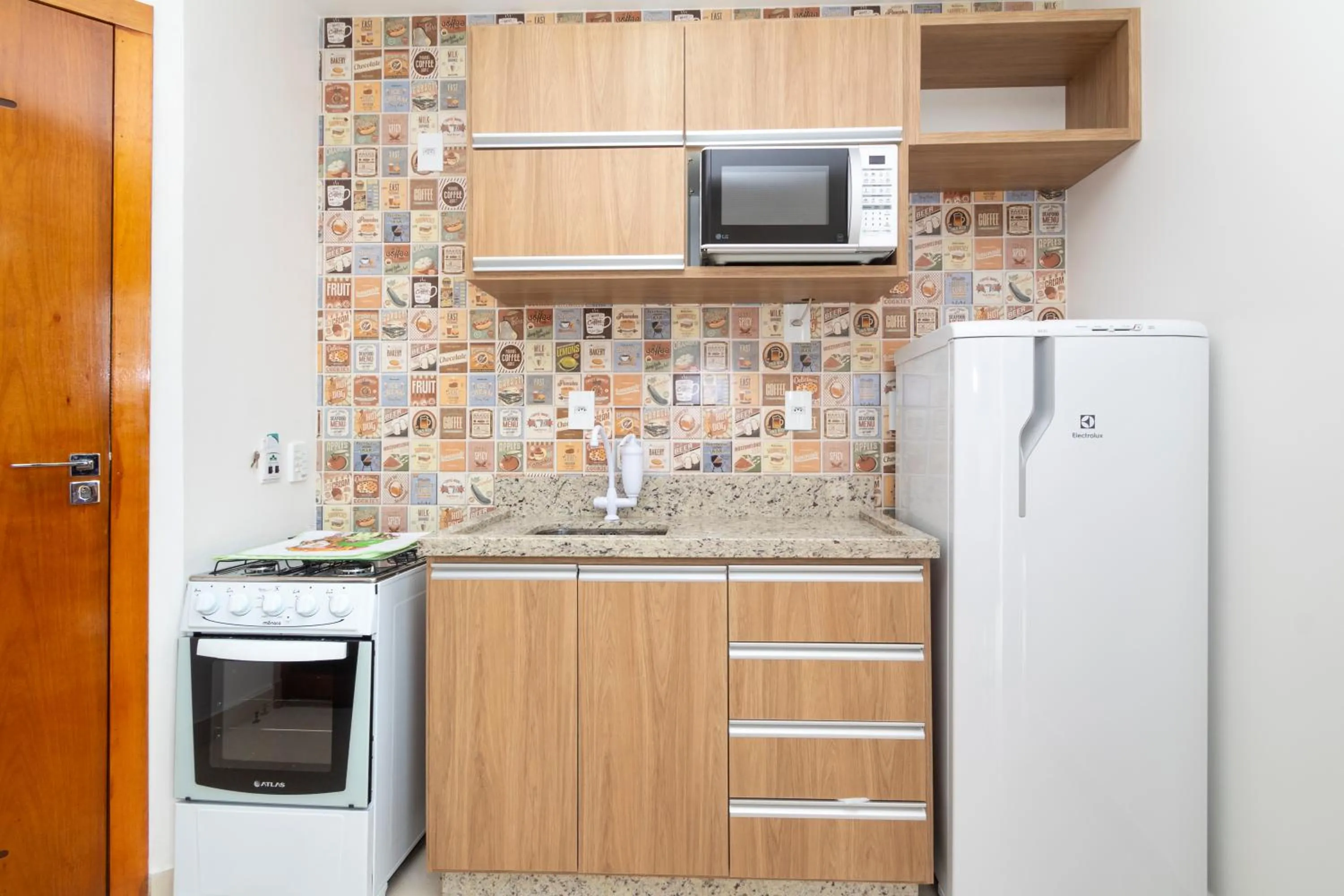 Kitchen or kitchenette in Apart Hotel Canto Grande