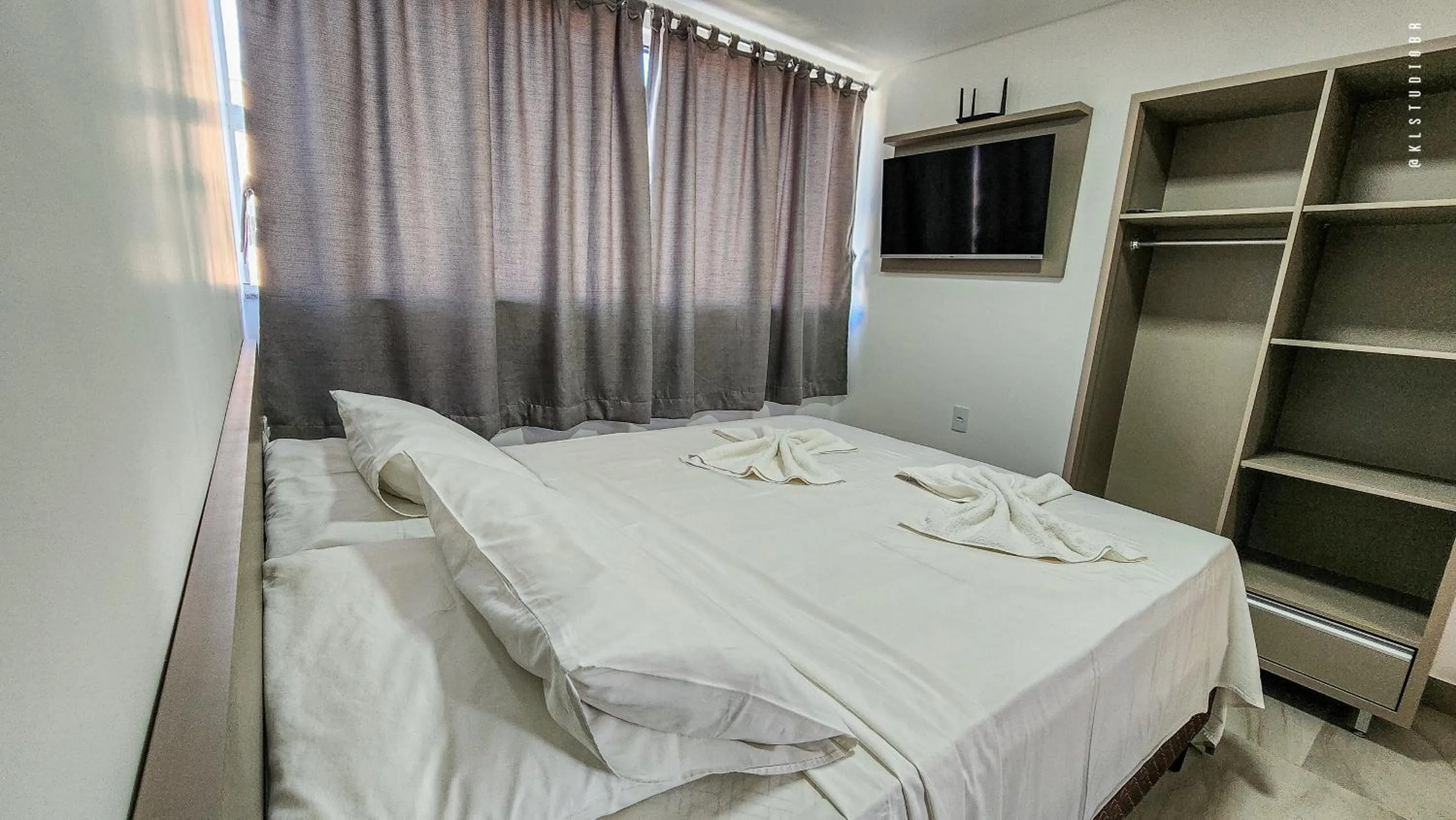 Bed in Apart Hotel Canto Grande