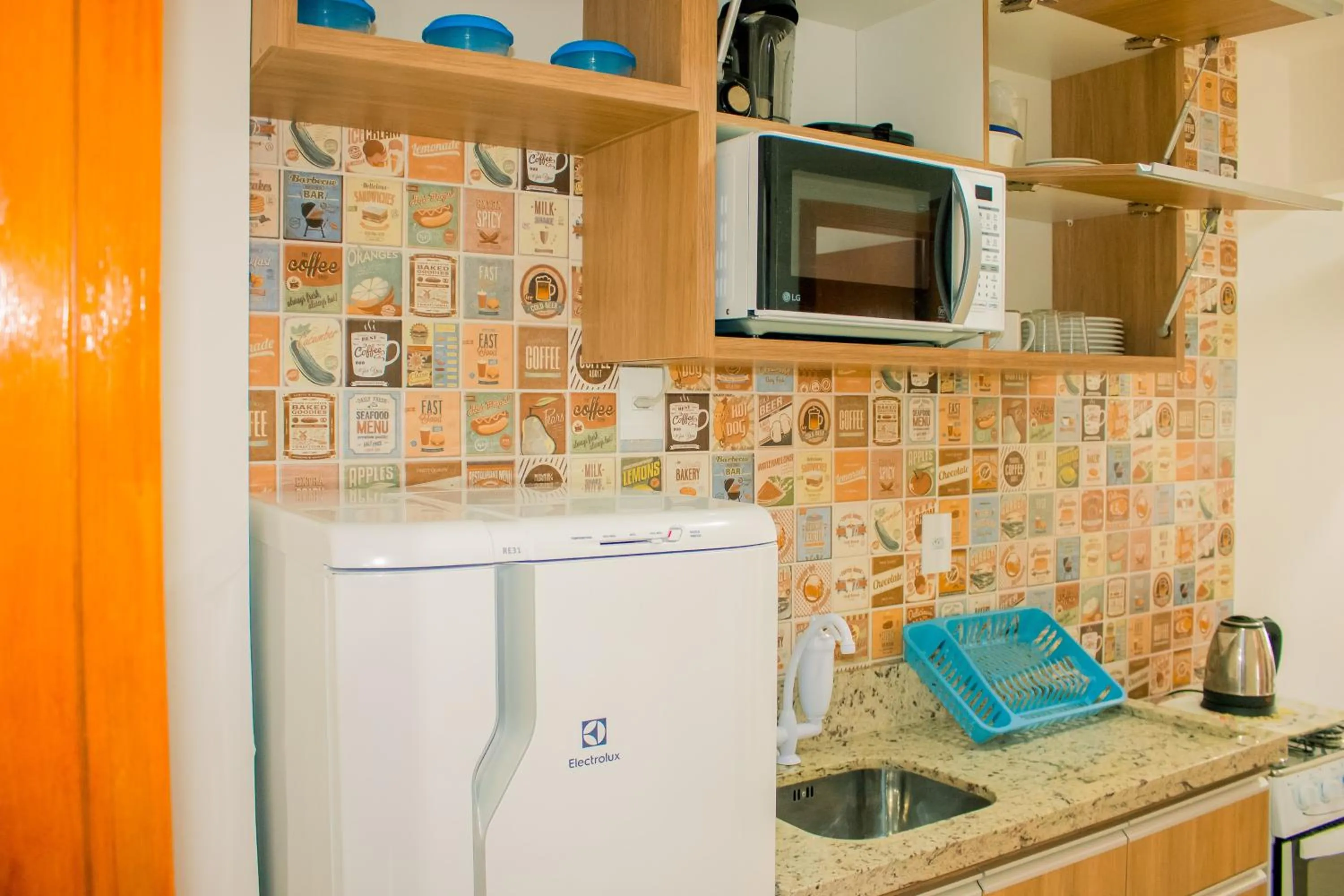 Kitchen or kitchenette in Apart Hotel Canto Grande