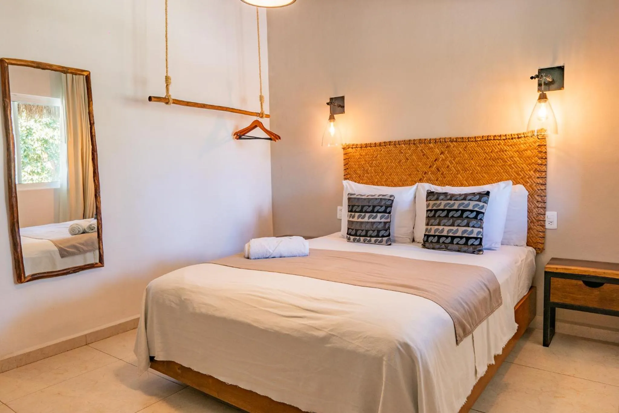 Bed in AGAM Hotel Boutique Bacalar - Adults Only