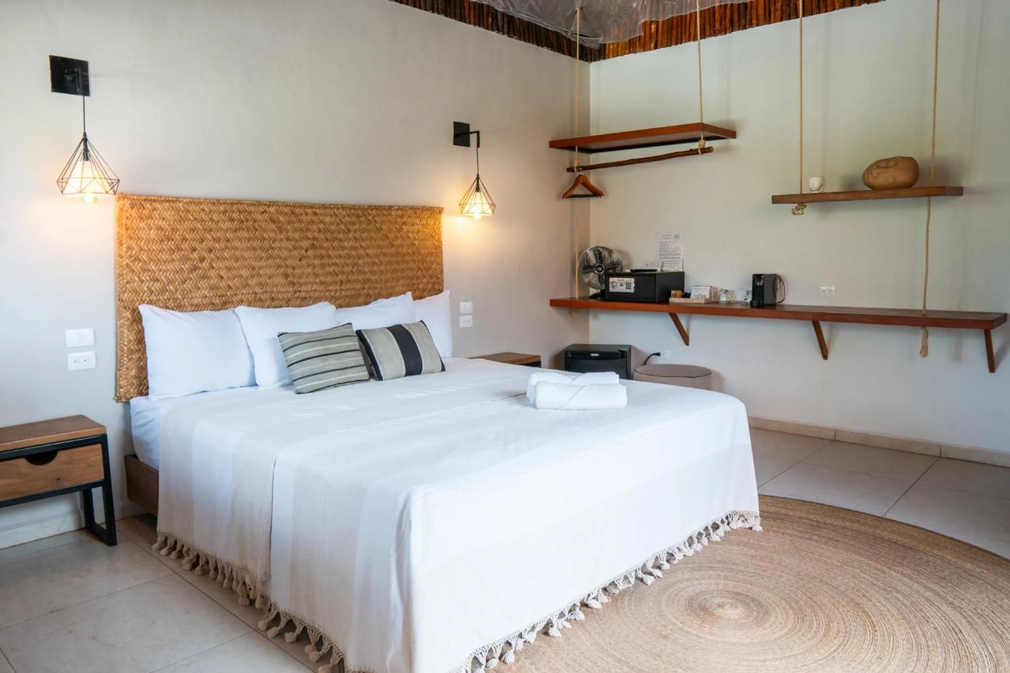 Bed in AGAM Hotel Boutique Bacalar - Adults Only