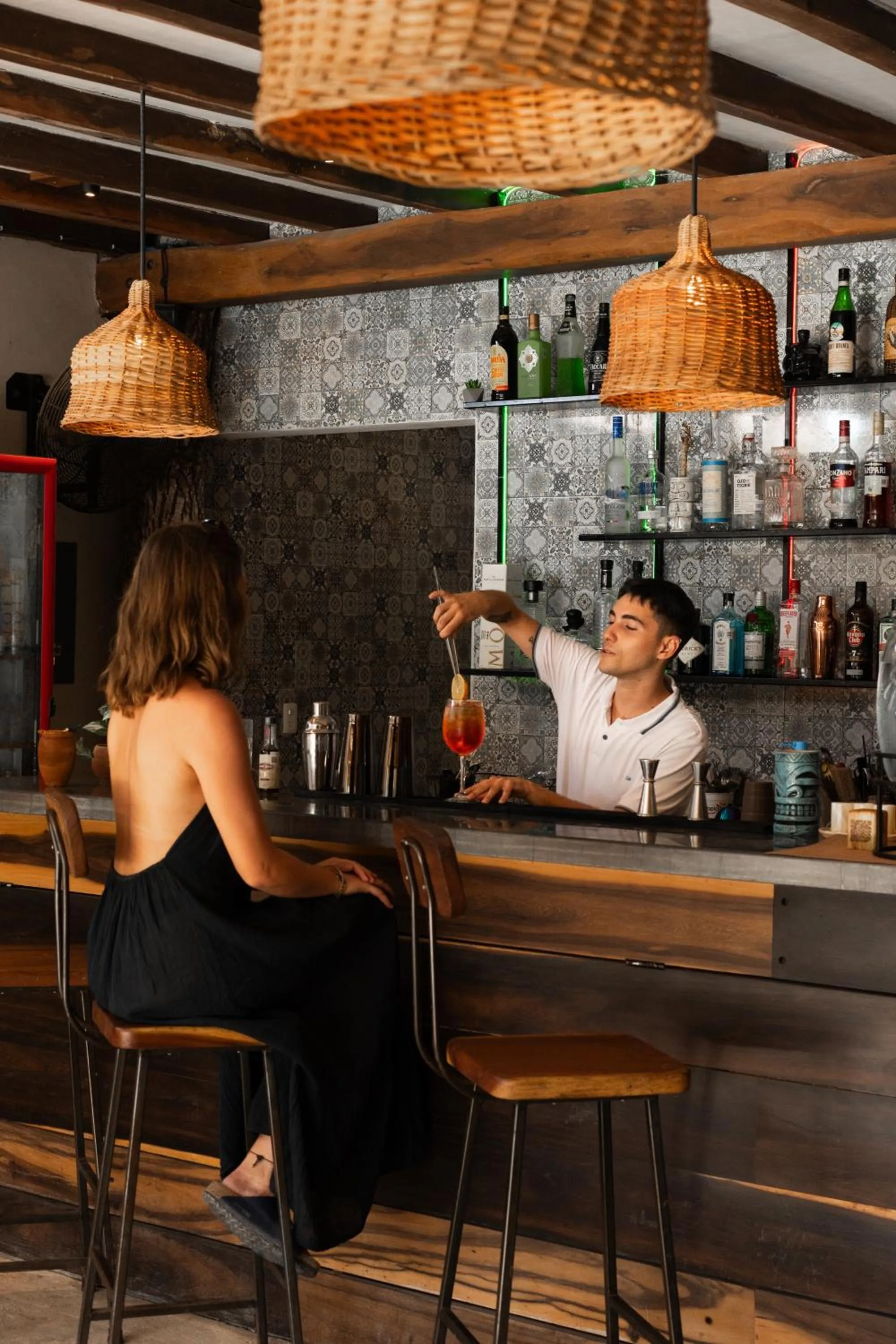 Lounge or bar in AGAM Hotel Boutique Bacalar - Adults Only