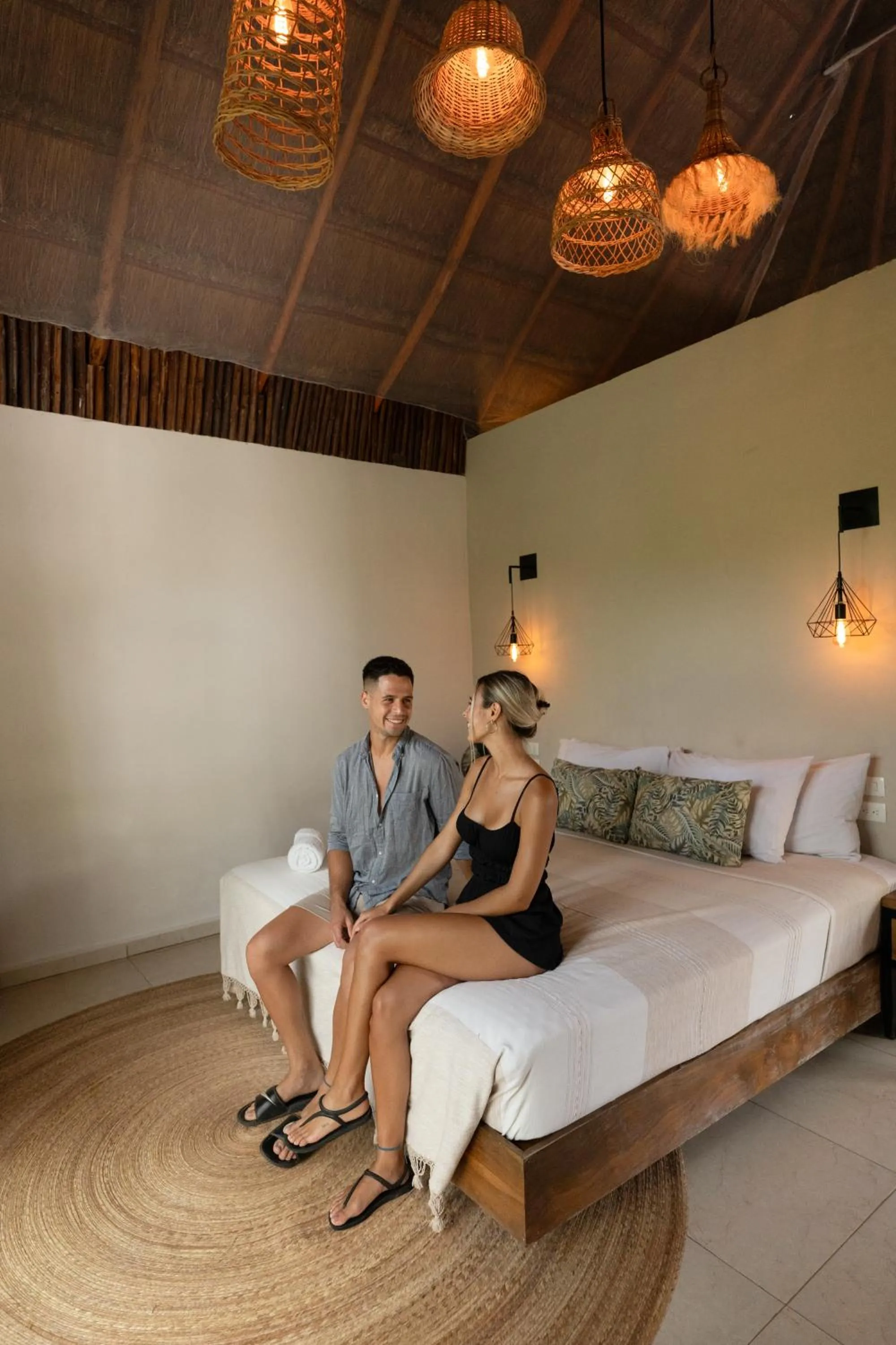 Bed in AGAM Hotel Boutique Bacalar - Adults Only