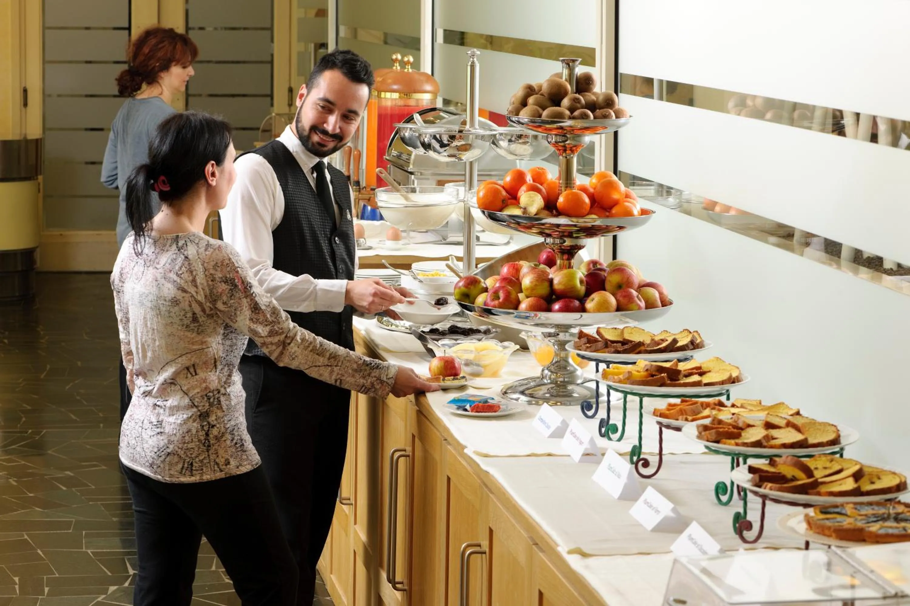 Buffet breakfast in Hotel Delle Rose