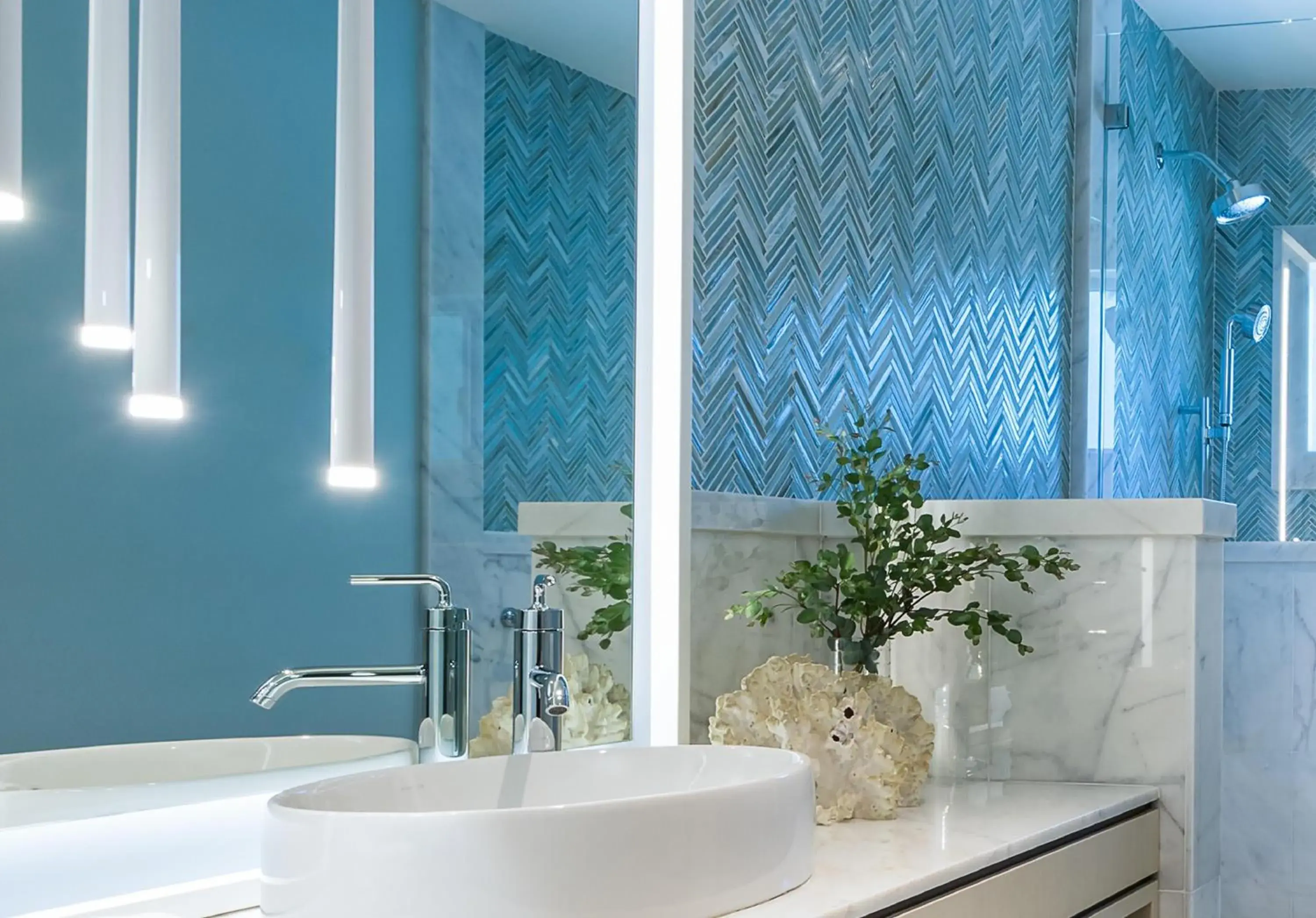 Bathroom in Oceana Santa Monica, LXR Hotels & Resorts Bathroom in Oceana Santa Monica, LXR Hotels & Resorts