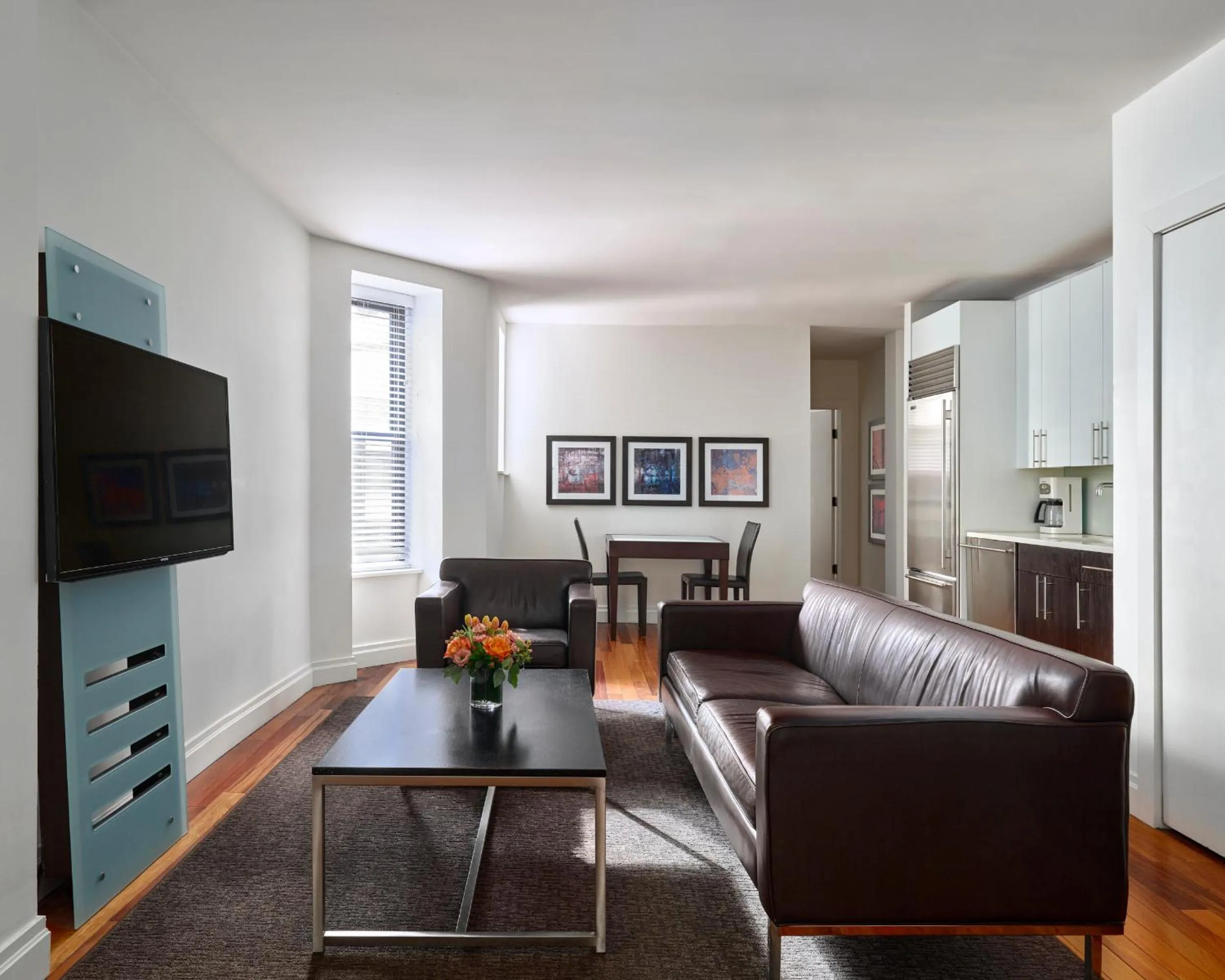 Living room in AKA Times Square