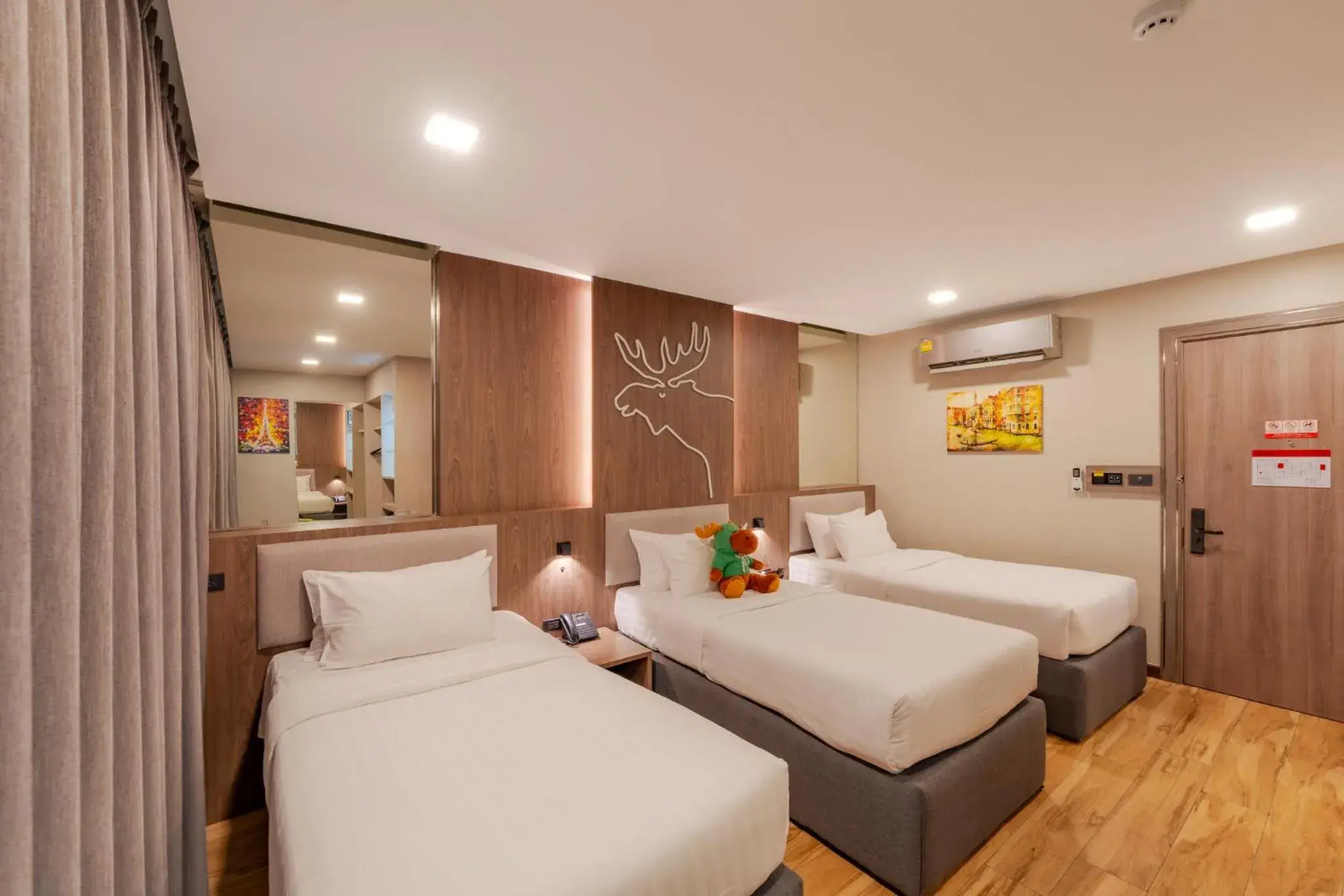 Bed in Moose Hotel Chiangmai Bed in Moose Hotel Chiangmai