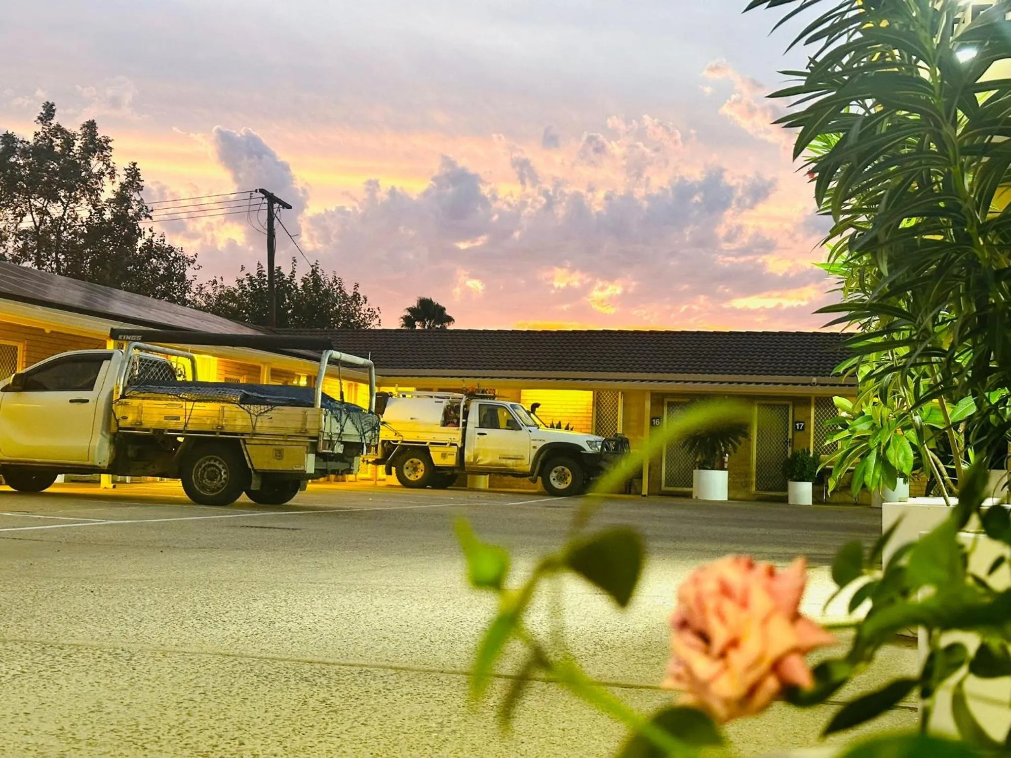 Sunset in Angel's Rest Motel