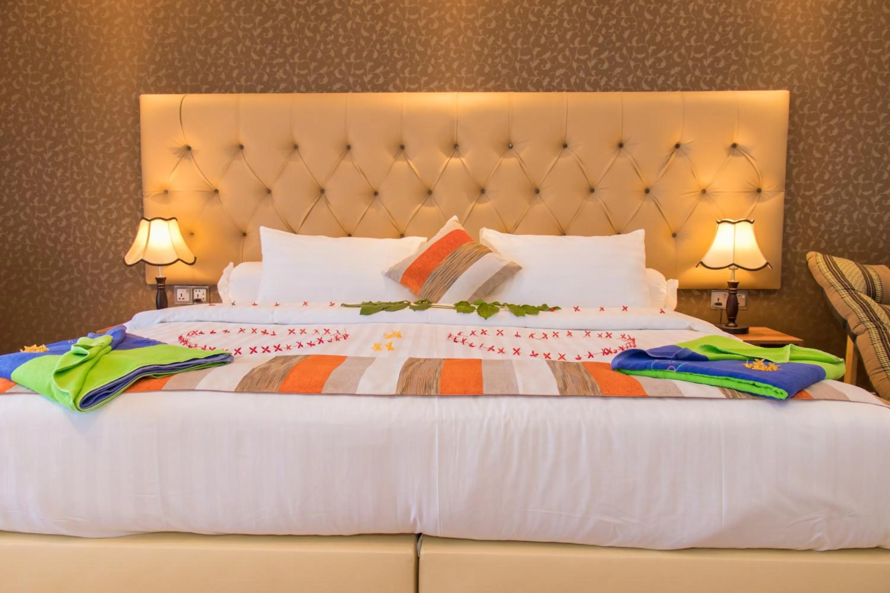 Bedroom, Bed in Rosy Villa Hotel