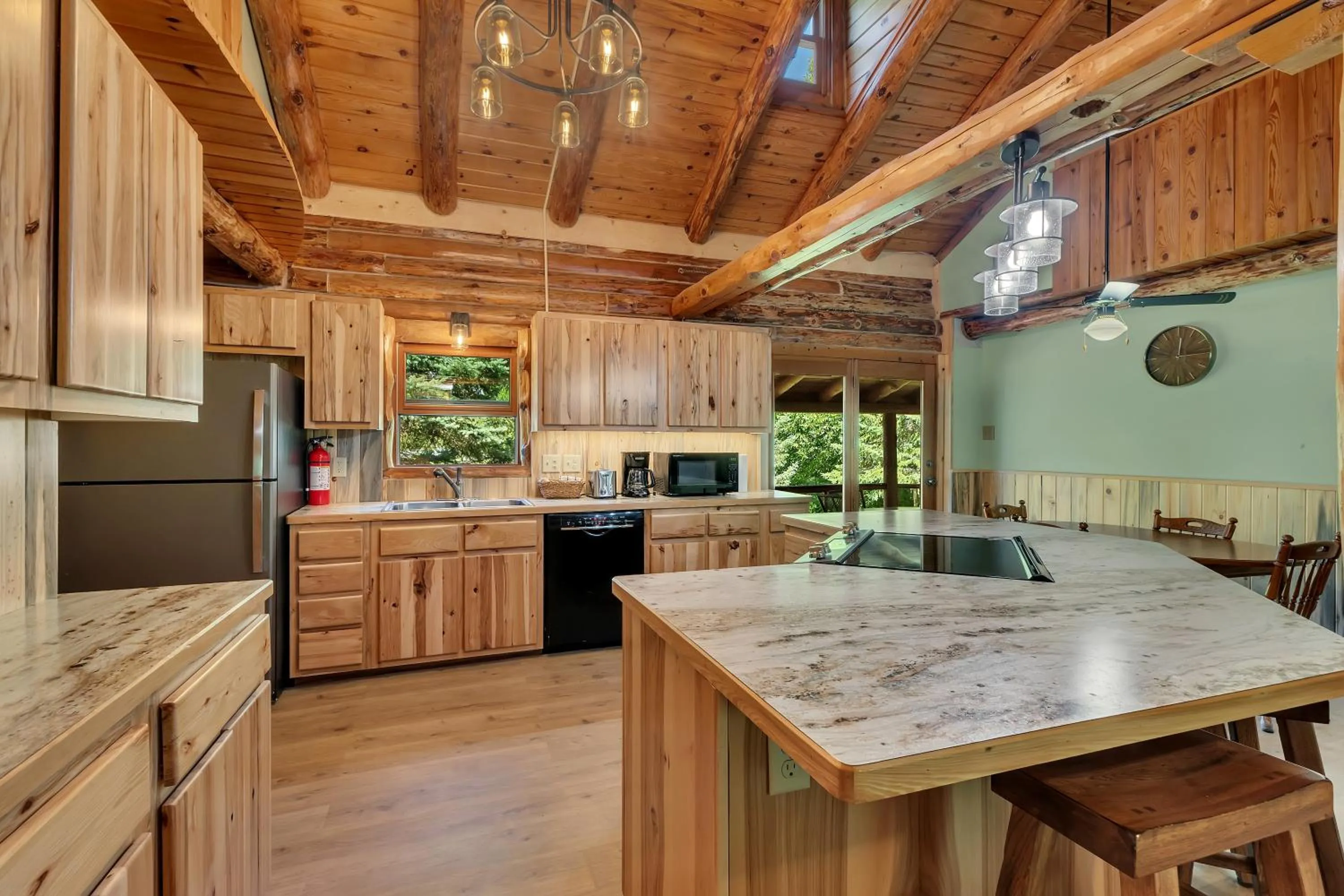 Kitchen or kitchenette in Blue Moon Resort & Motel