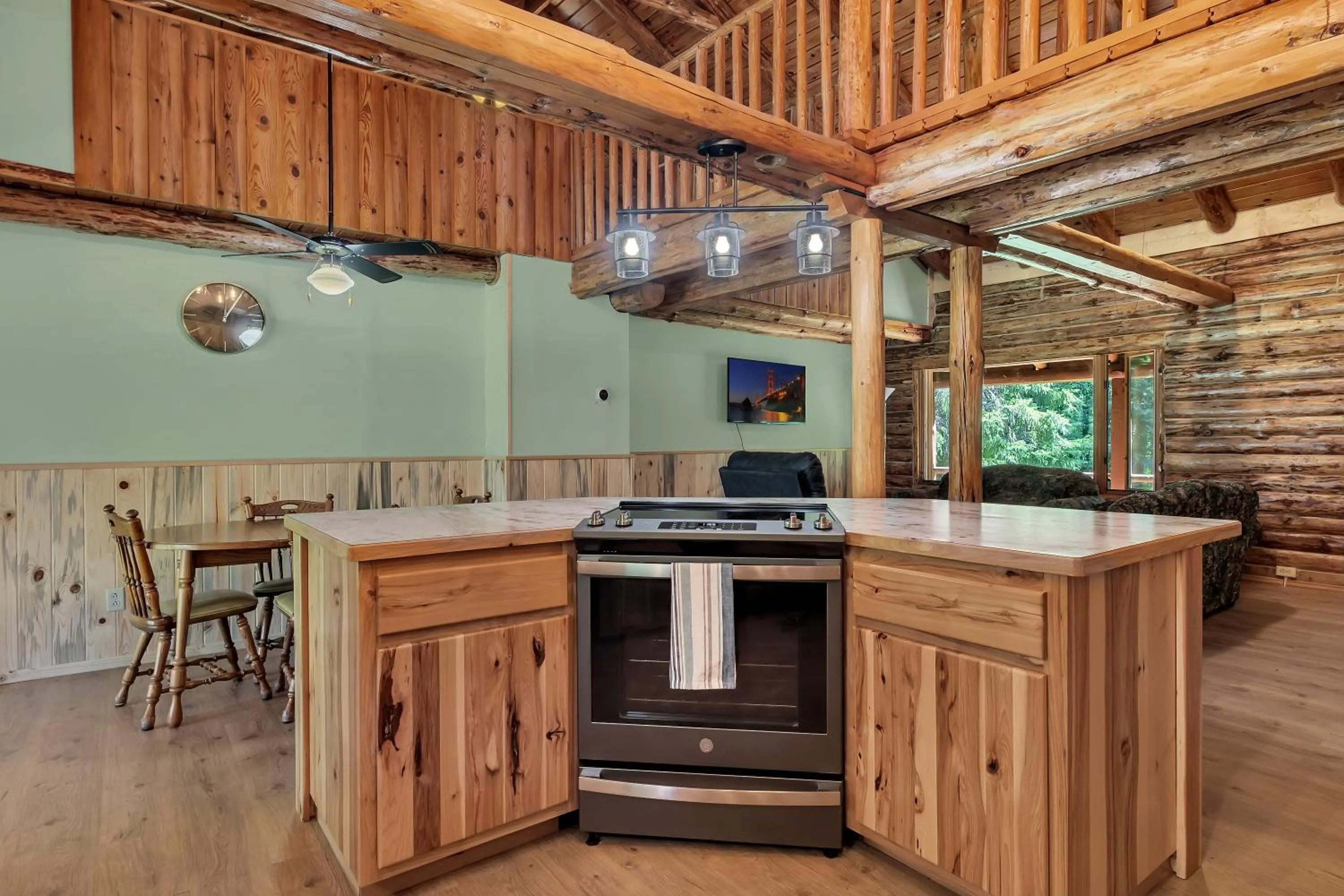 Kitchen or kitchenette in Blue Moon Resort & Motel