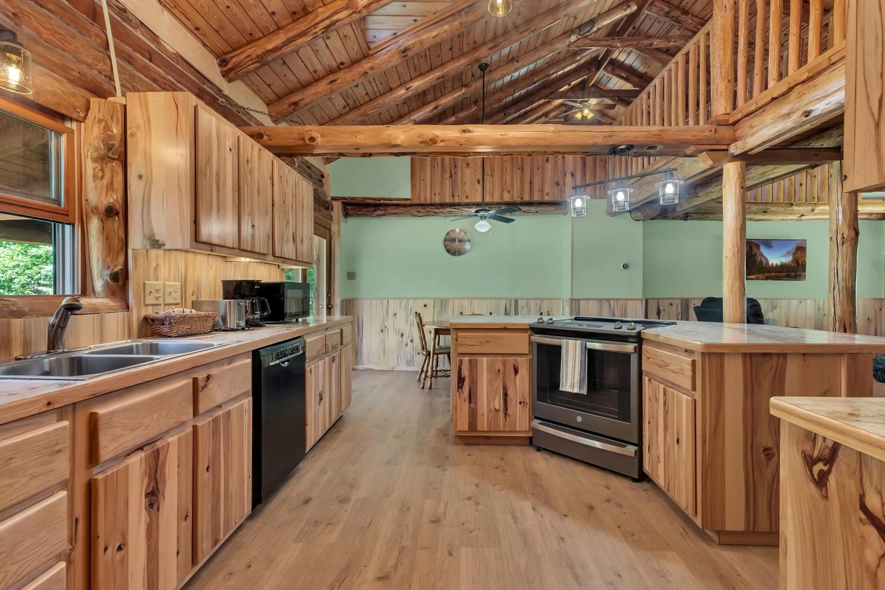 Kitchen or kitchenette in Blue Moon Resort & Motel