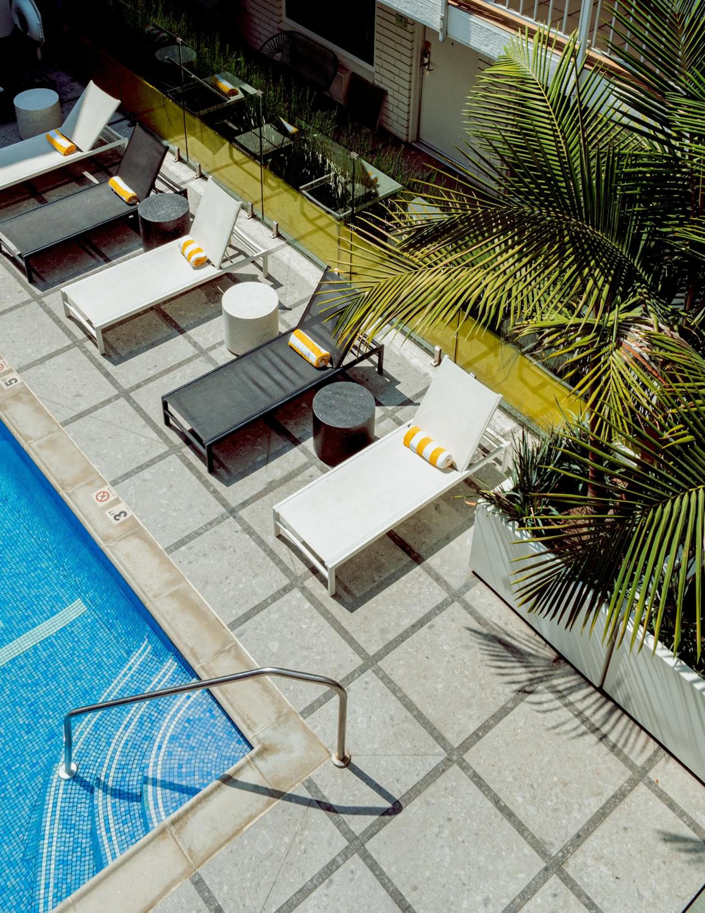 Pool view in The Hollywood Franklin Hotel near Universal Studios