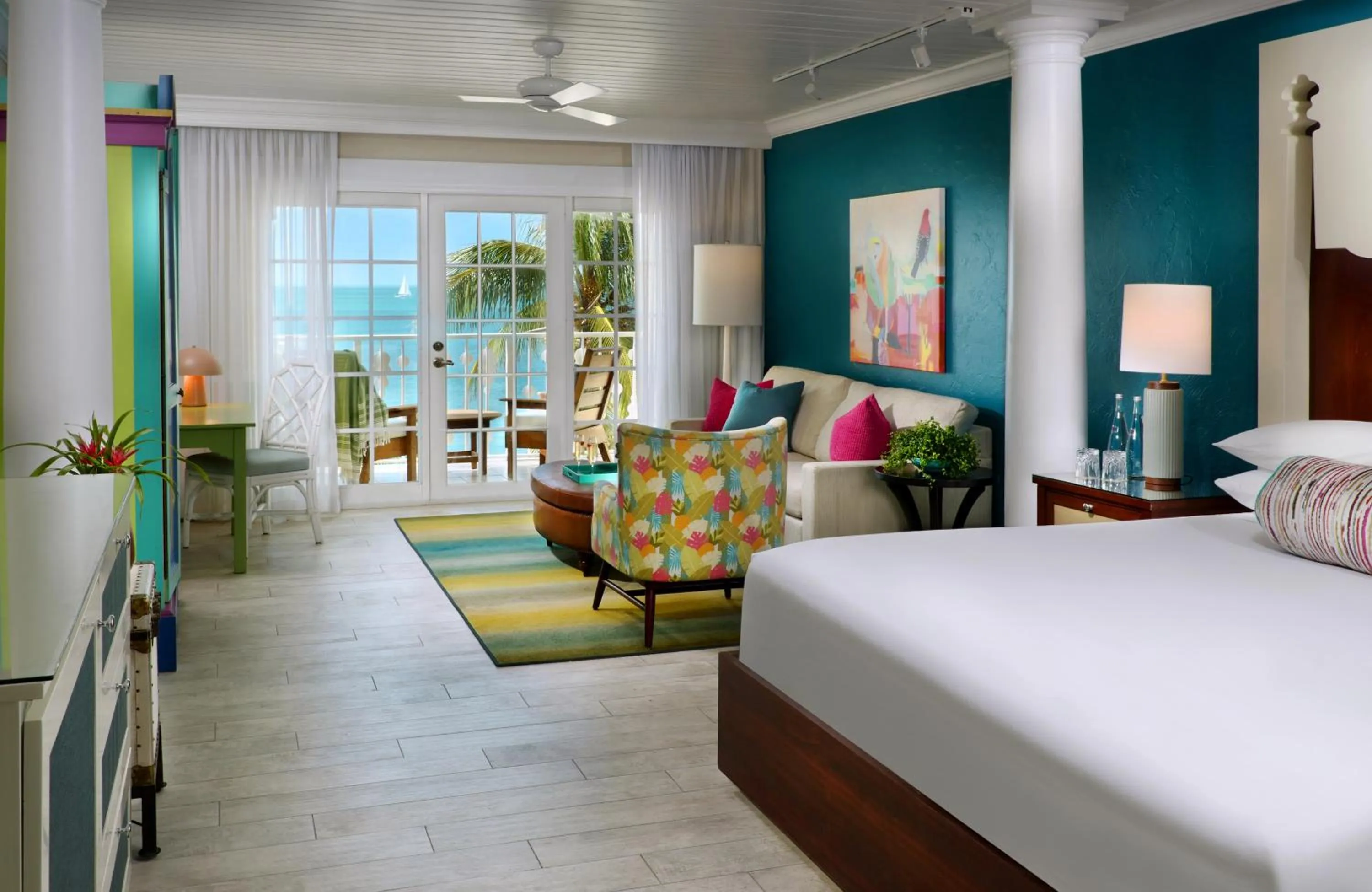 Bed in Ocean Key Resort & Spa, a Noble House Resort
