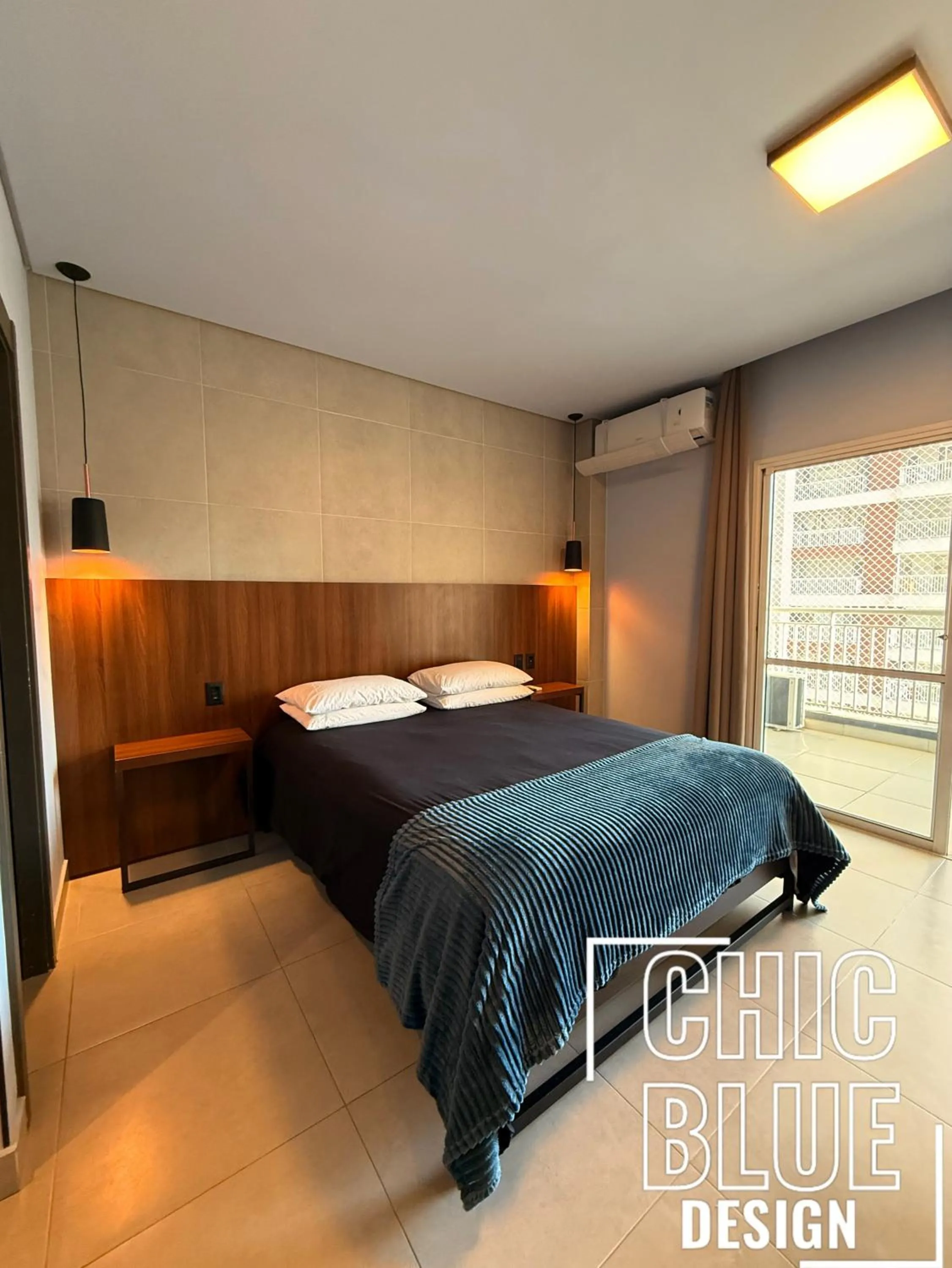 Chic Blue Design com Vaga de Garagem