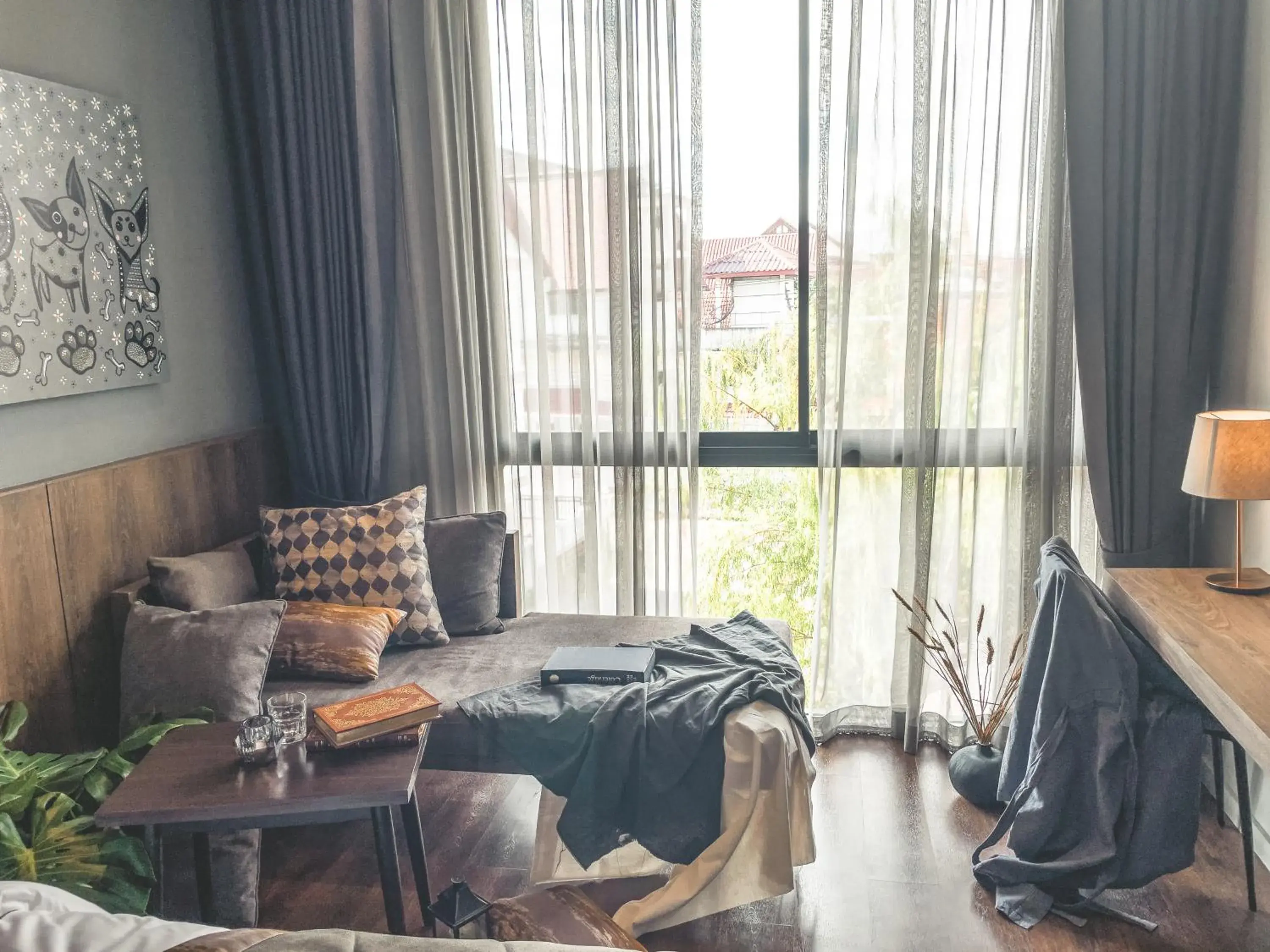 Garden view, Bed in Spice House Garden view, Bed in Spice House